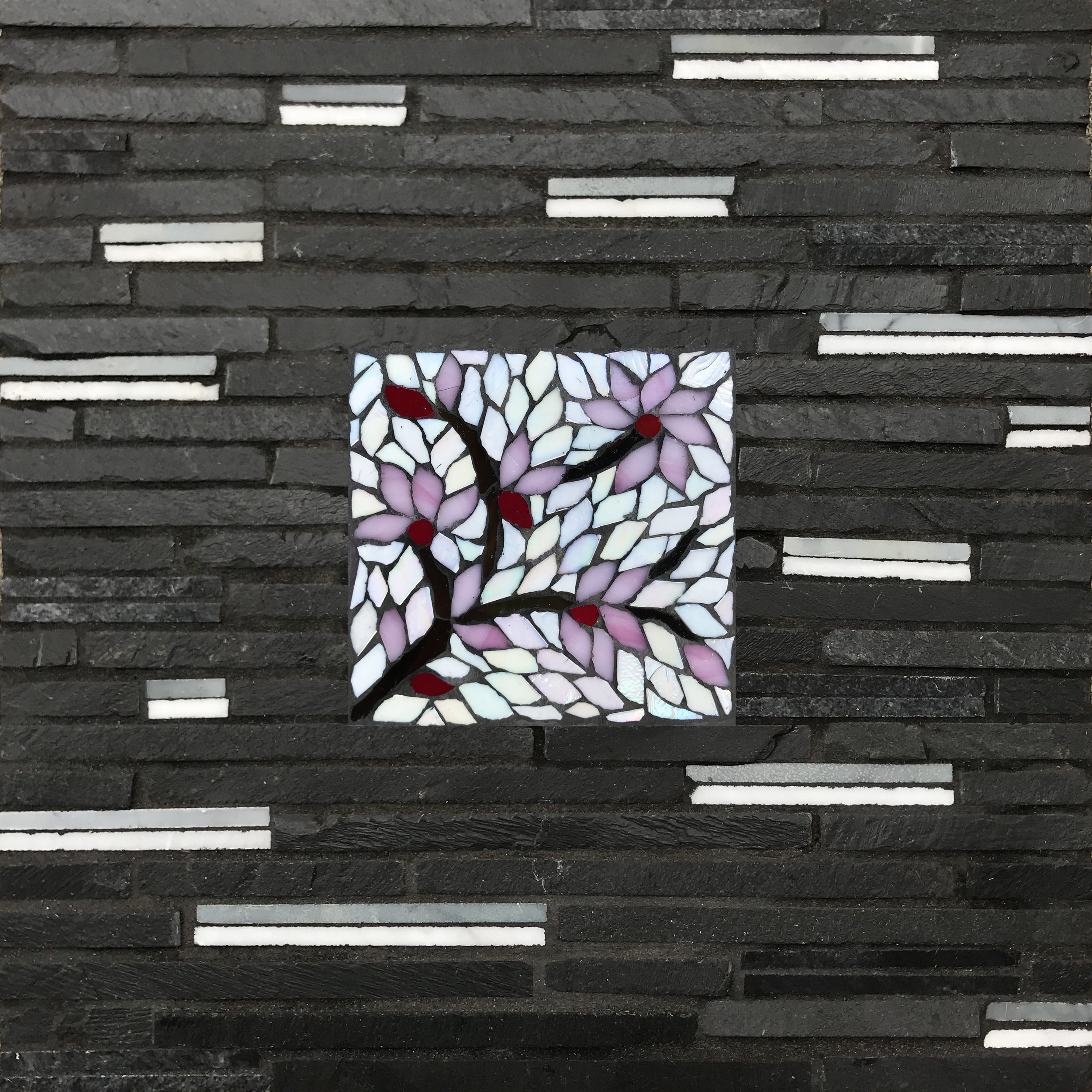 Cherry Blossoms Zen Mosaic