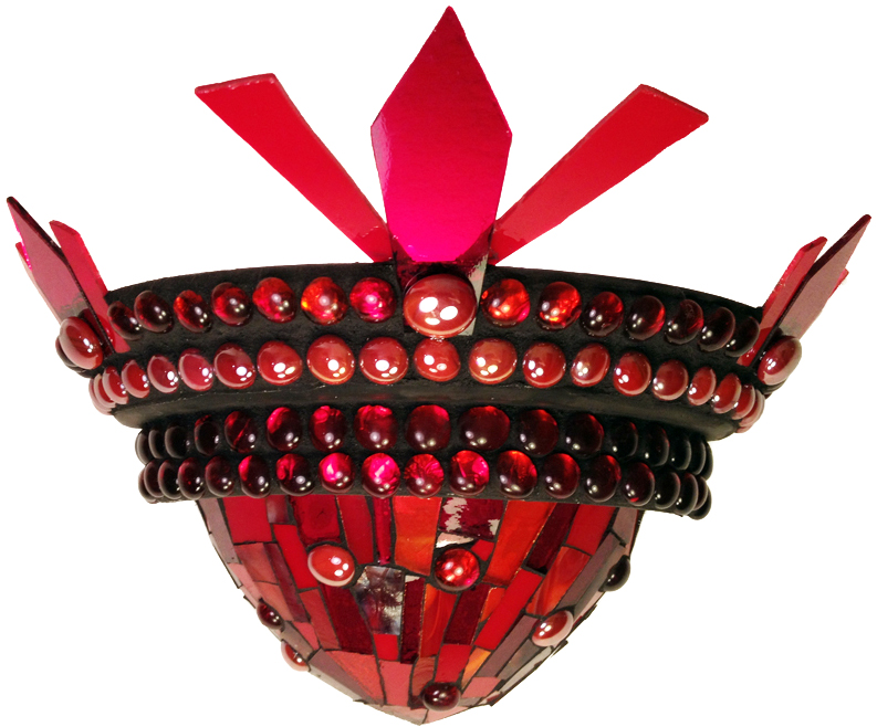 Ruby Mosaic Sconce