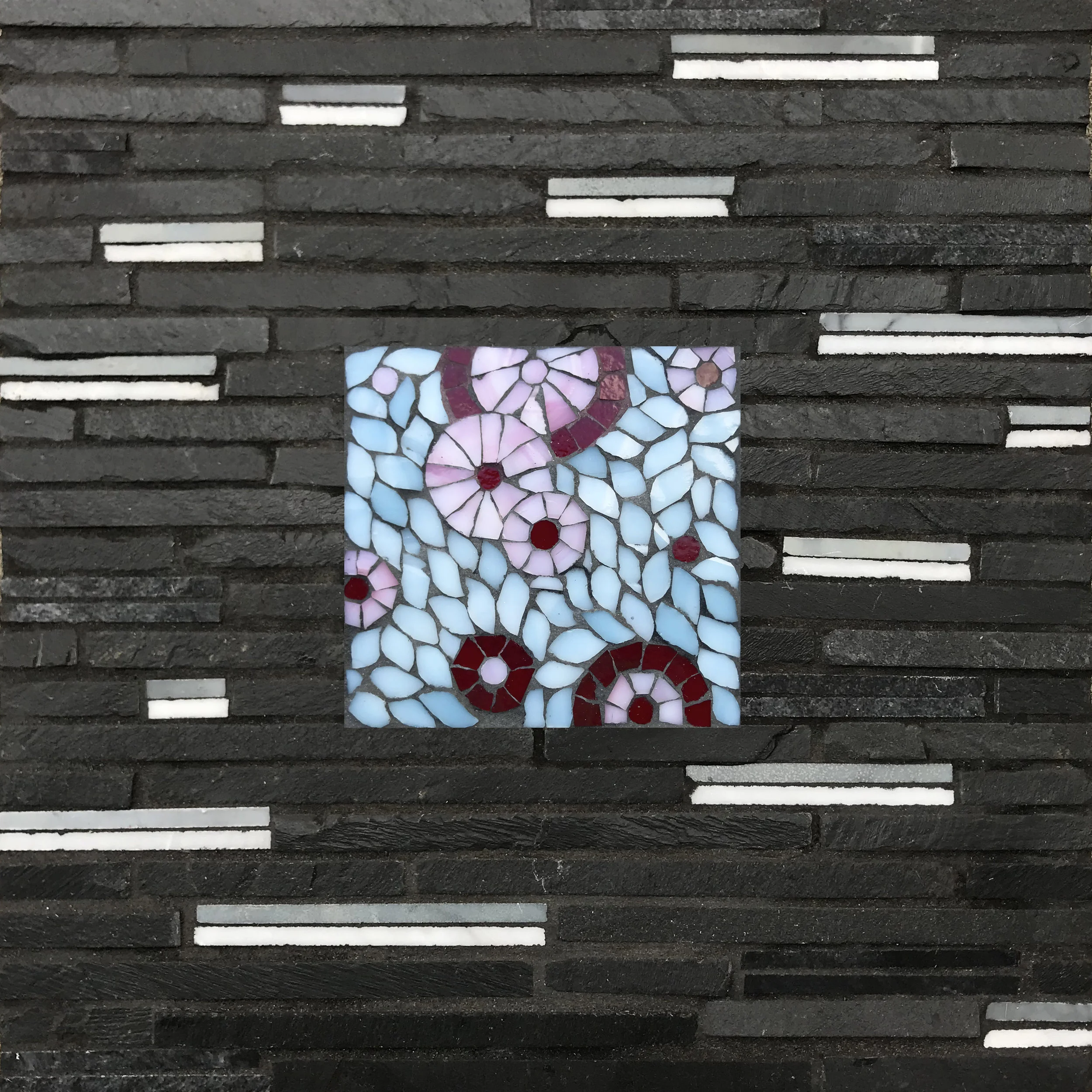 Cherry Blossoms Bubble Mosaic