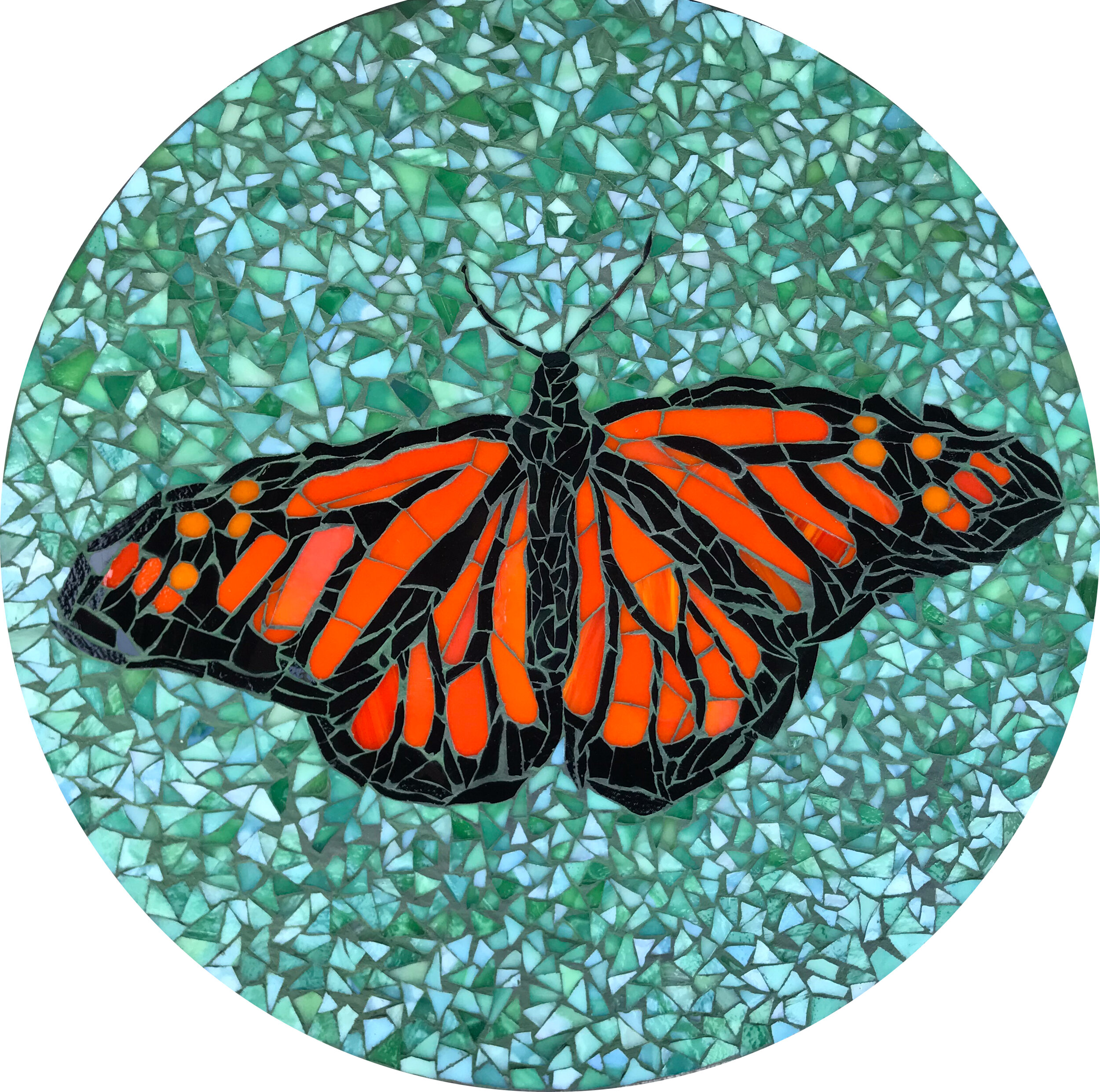 Monarch Butterfly Mosaic Stepping Stone