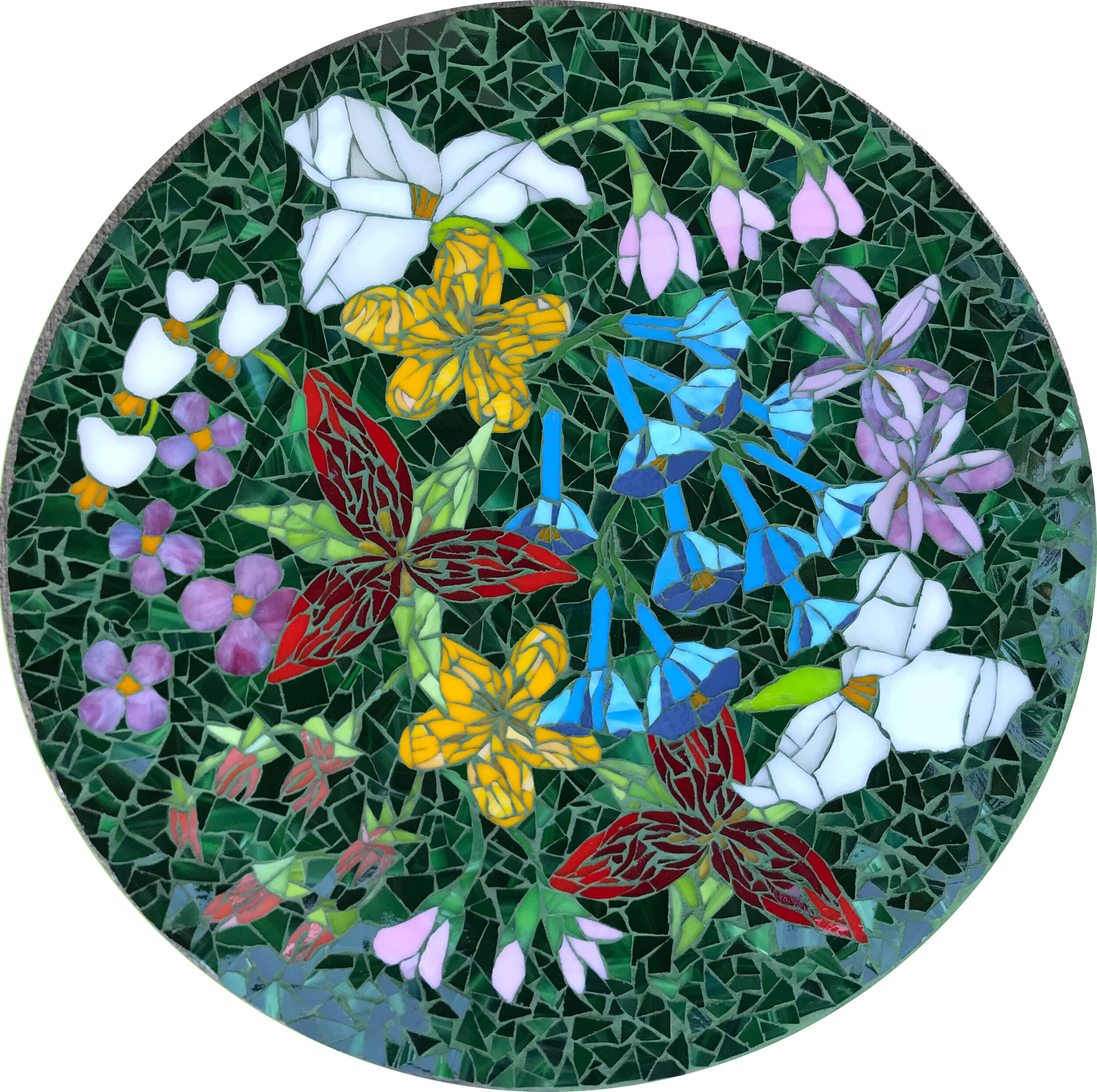 Ohio Wildflowers Mosaic Stepping Stone