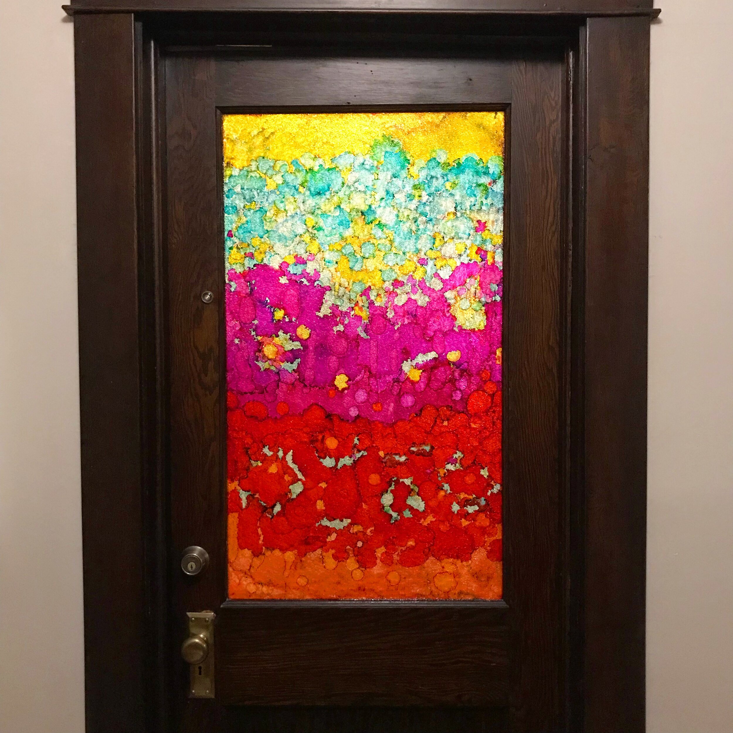 Alcohol Ink Door