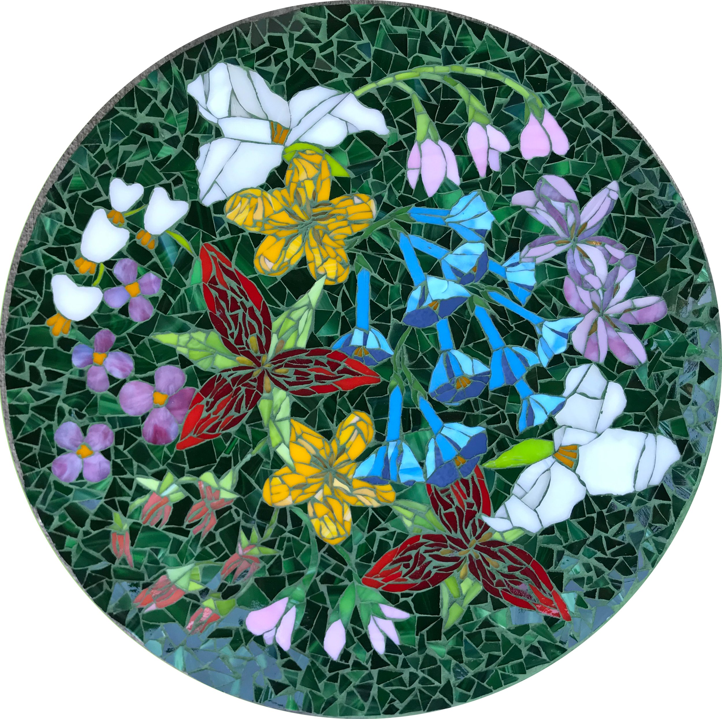 18" Wildflower Mosaic Stepping Stone