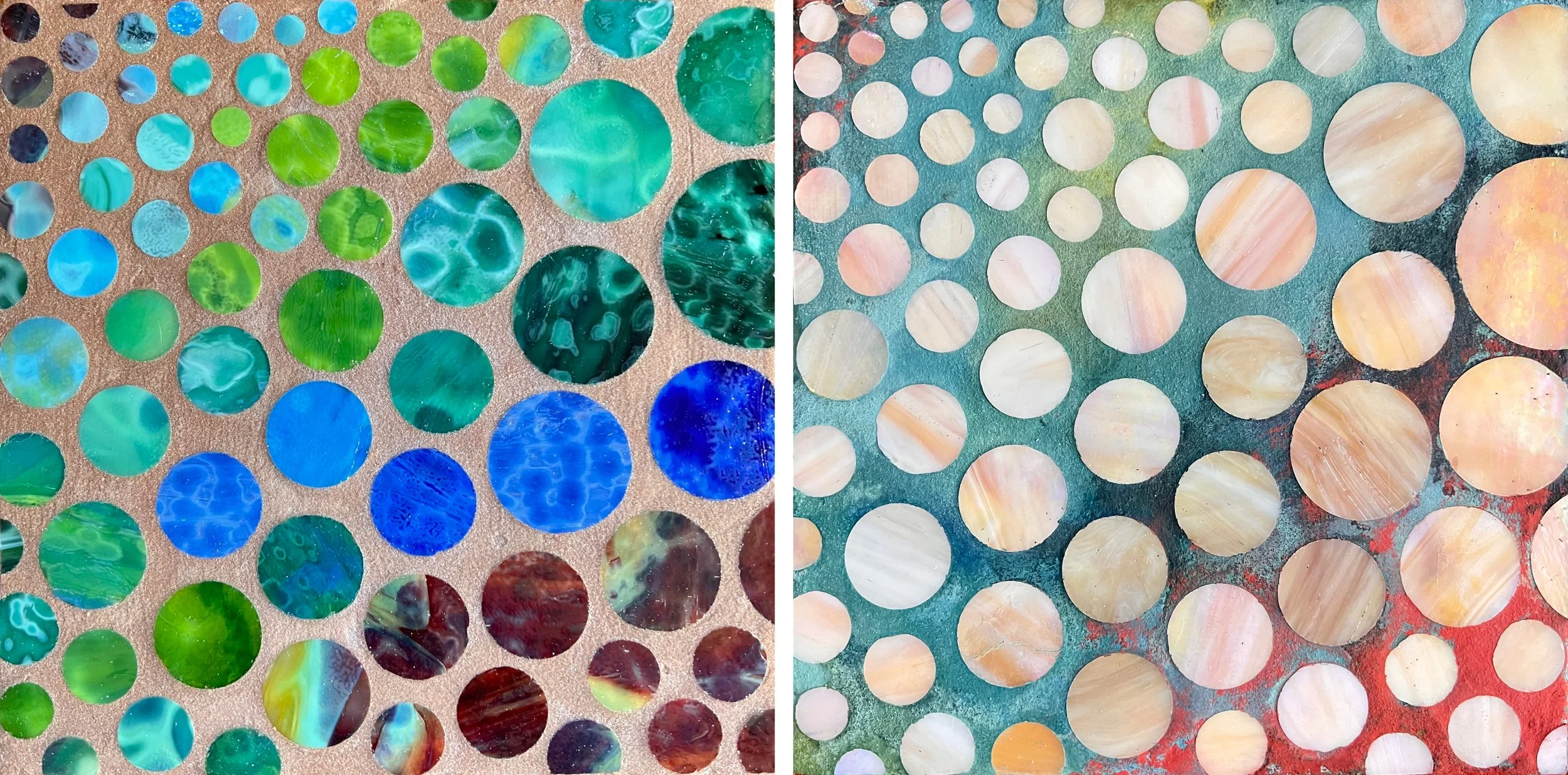 Copper Circles I Mosaics