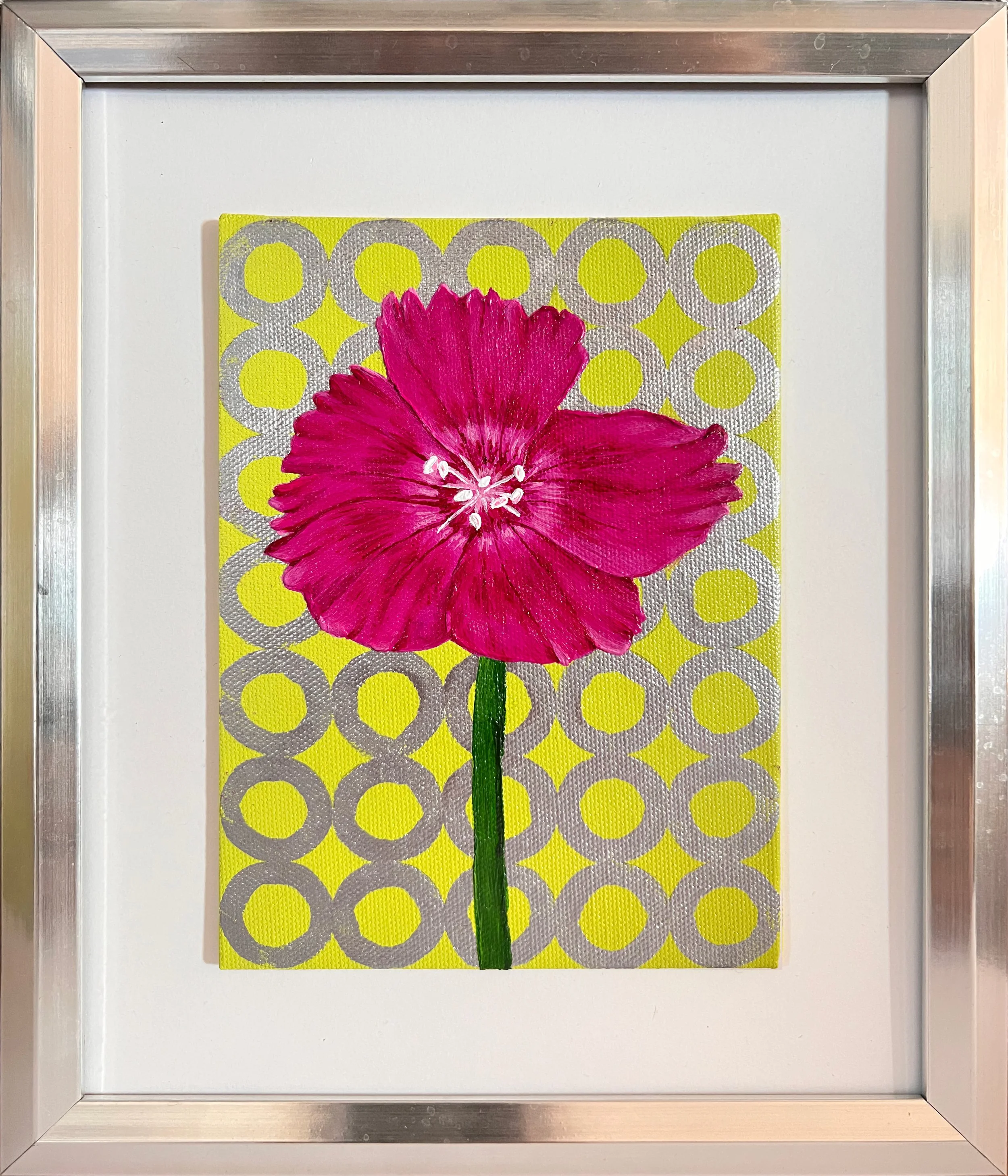 Dianthus I Painting in Frame.jpg