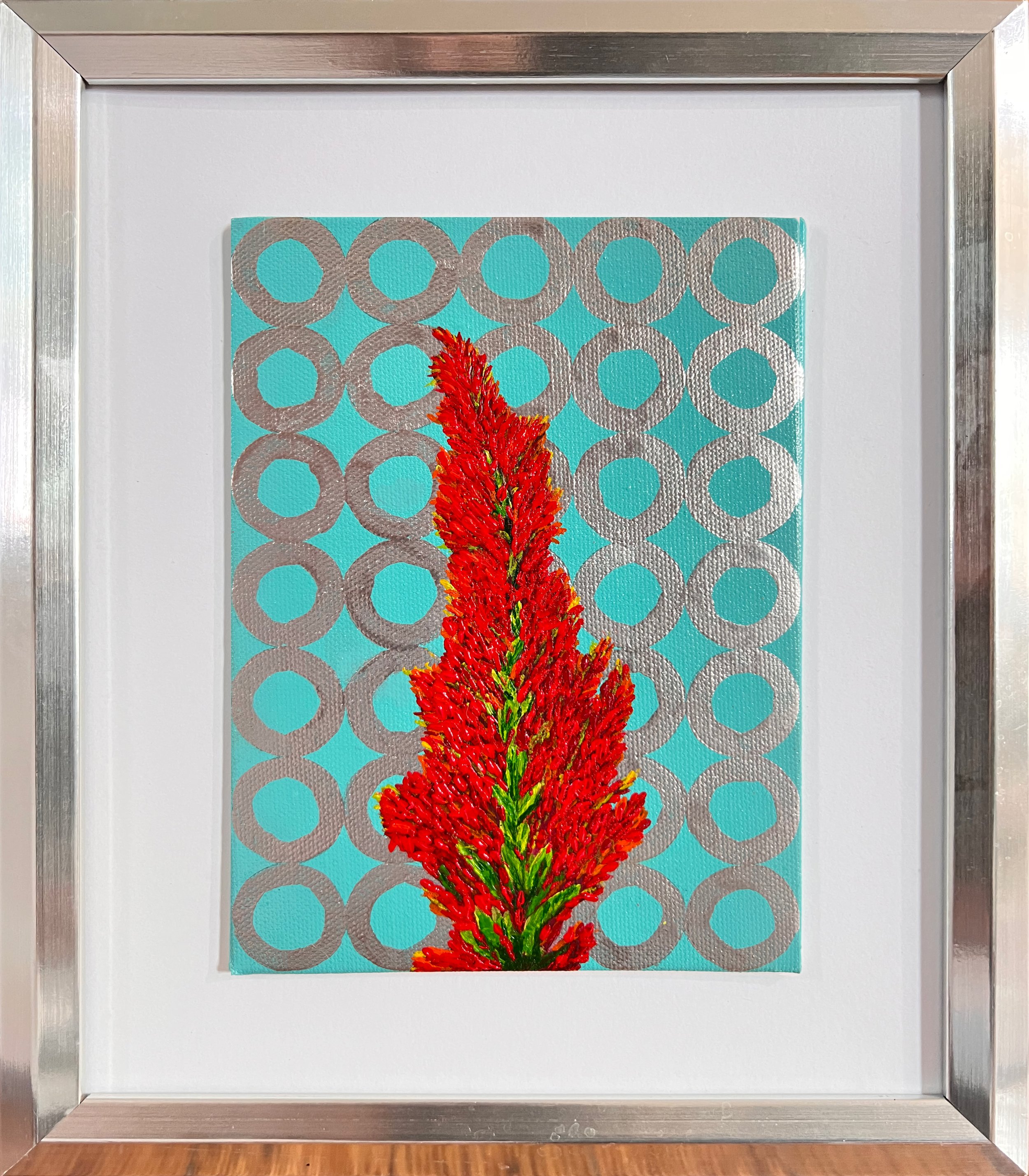Celosia I Painting in Frame.jpg