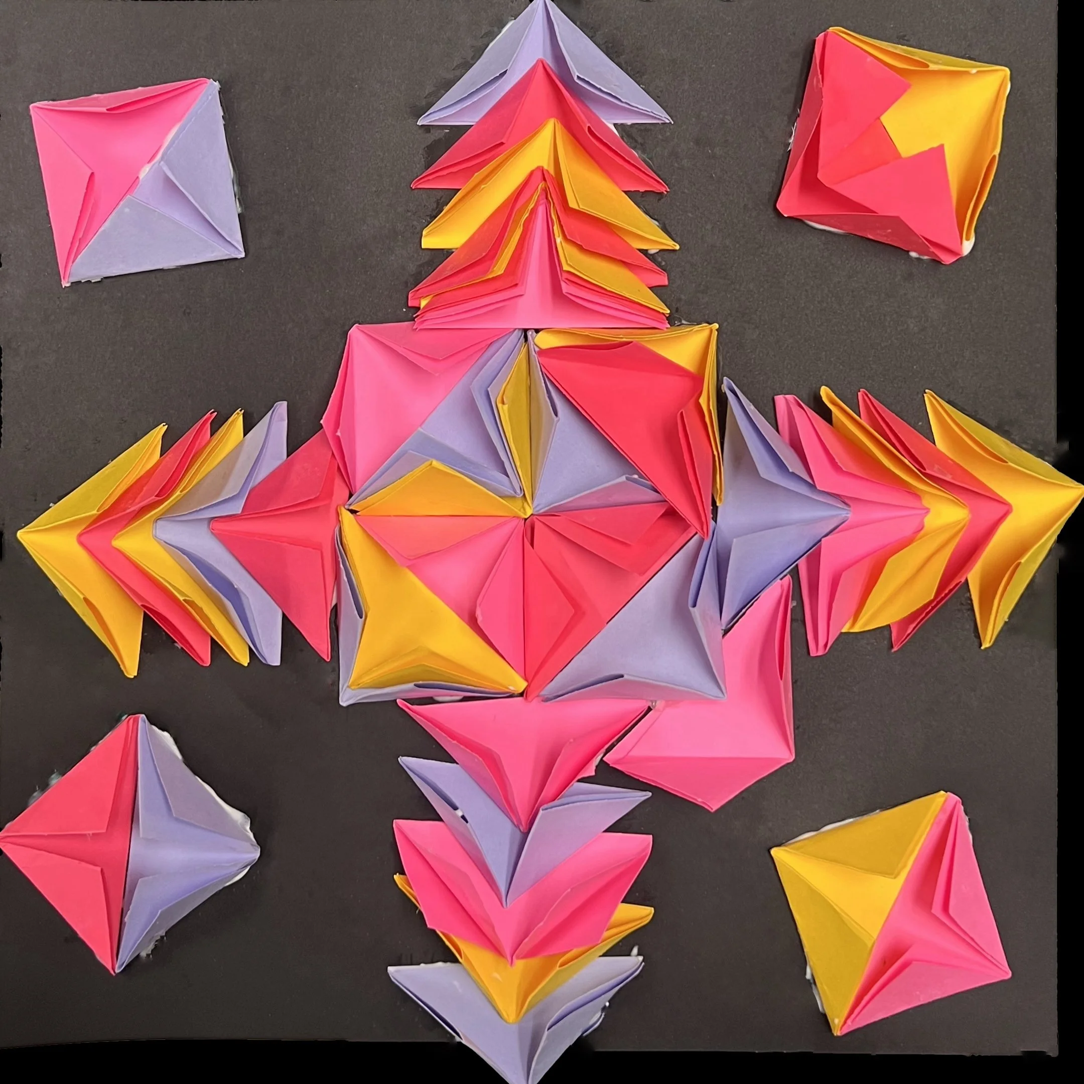 Radial Paper Relief Sculpture