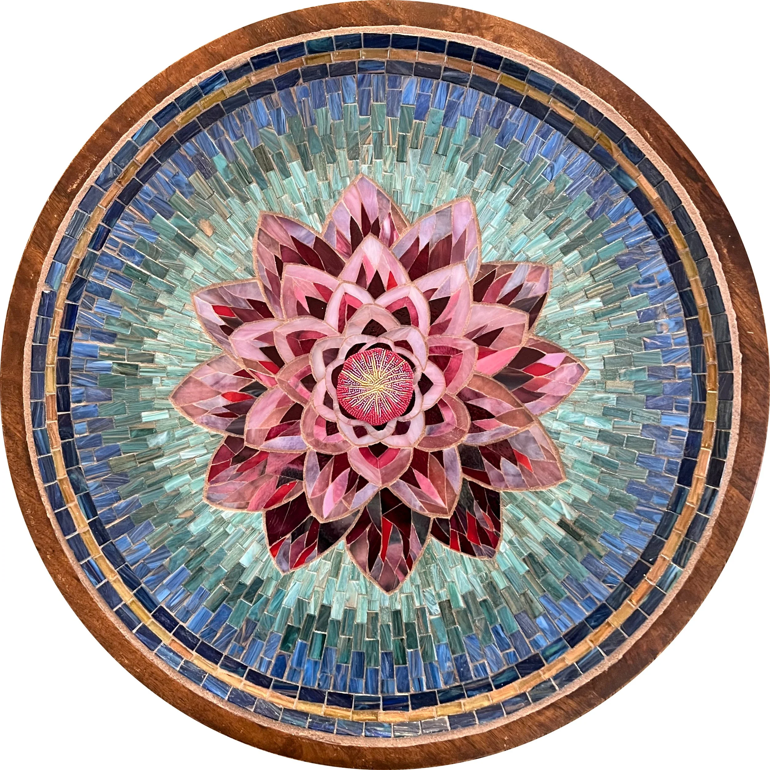Lotus Mosaic Table