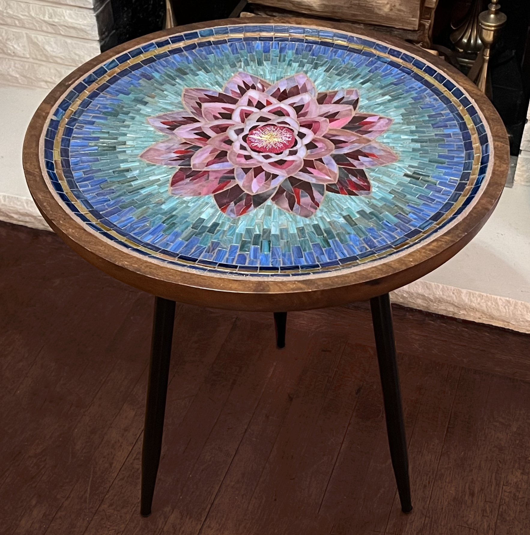 Lotus Mosaic Table
