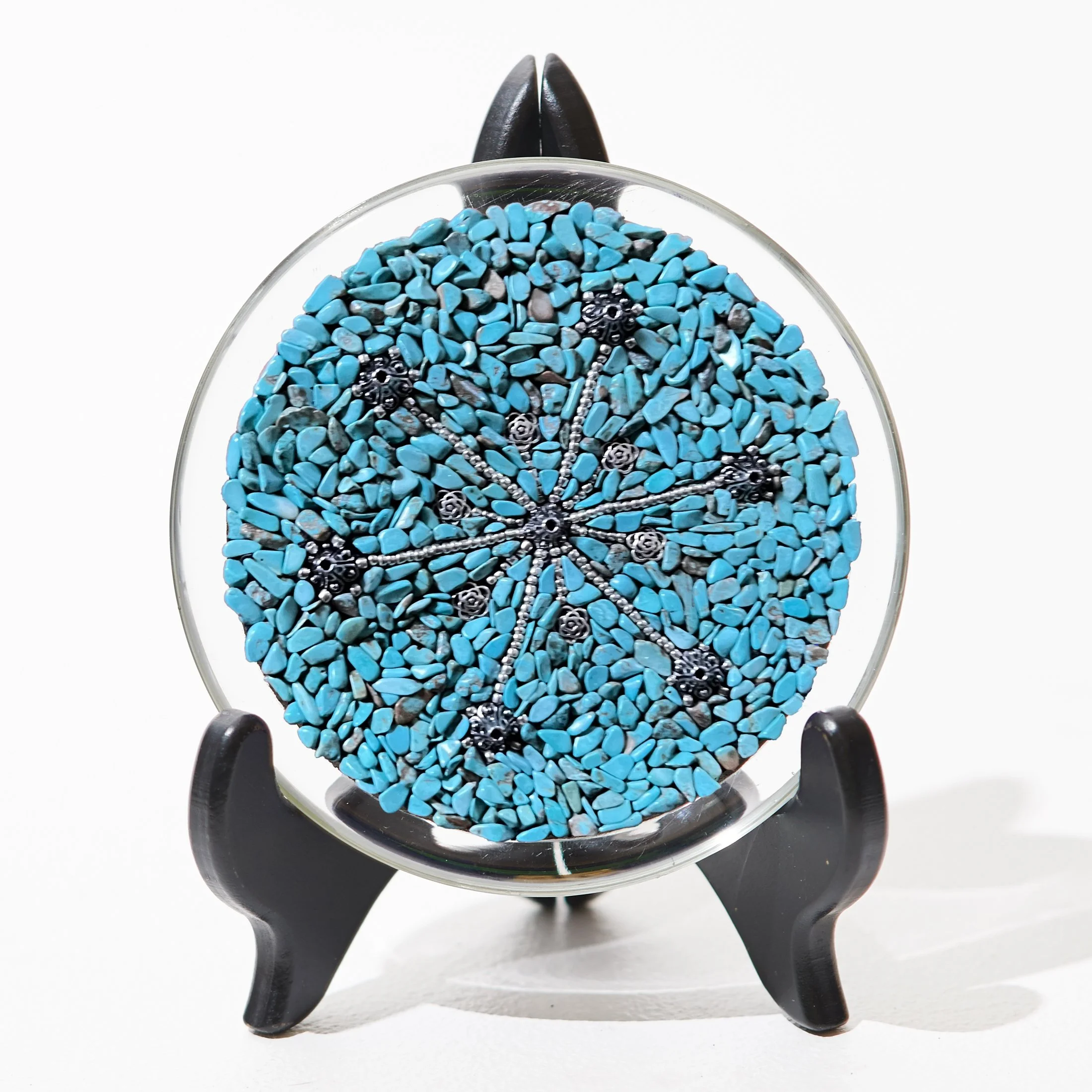 Turquoise Pebble Starburst Plate.jpg