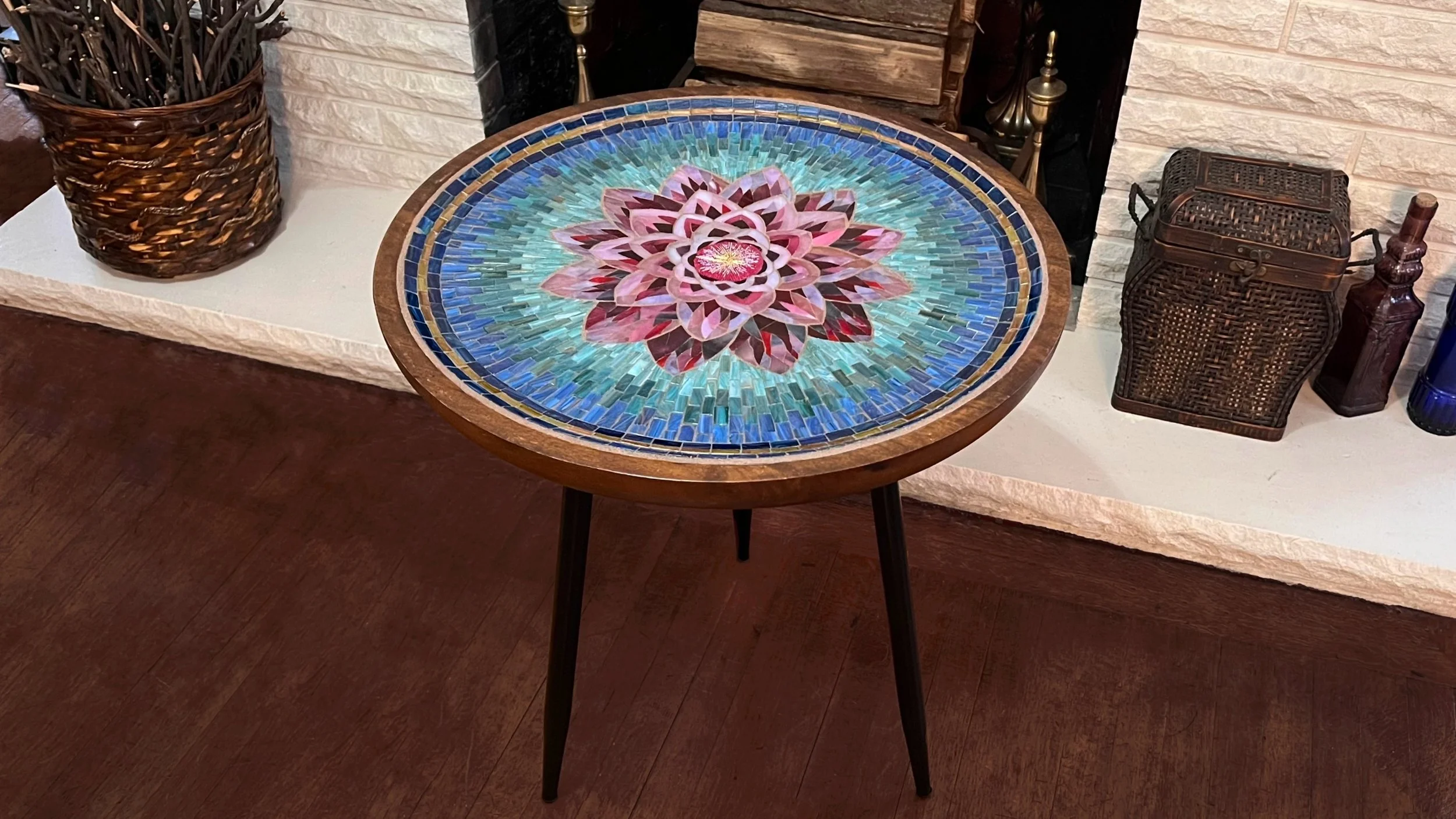Lotus Mosaic Table