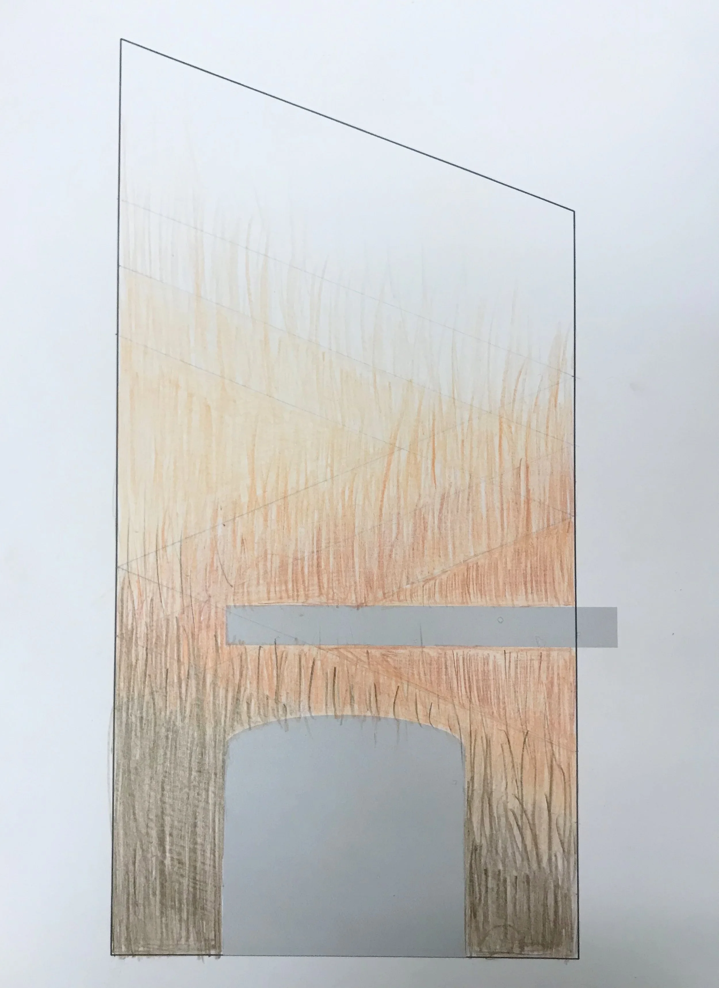 Criss-Cross Diagonal Fireplace Mockup