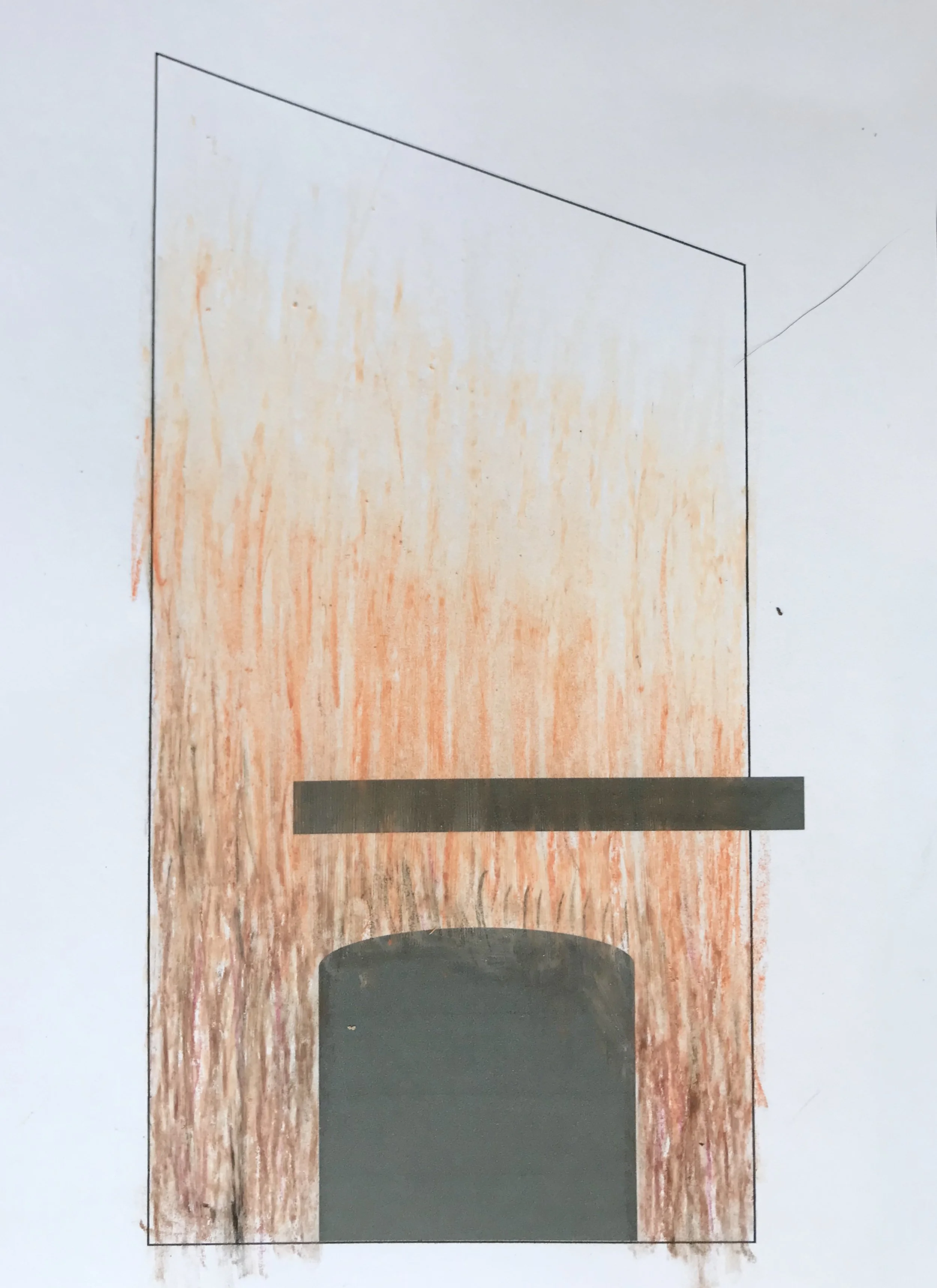 Diagonal Fireplace Mockup