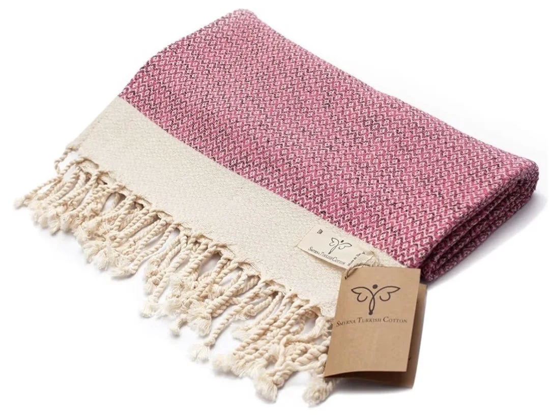 Magenta Turkish cotton towels