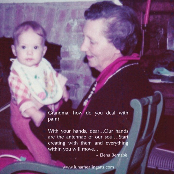 THE GRANDMA
&quot;Grandma, how do you deal with pain?&quot;

&quot;With your hands, dear. When you do it with your mind, the pain hardens even more.&quot;

&ldquo;...Our hands are the antennas of our soul. When you move them by sewing, cooking, paint