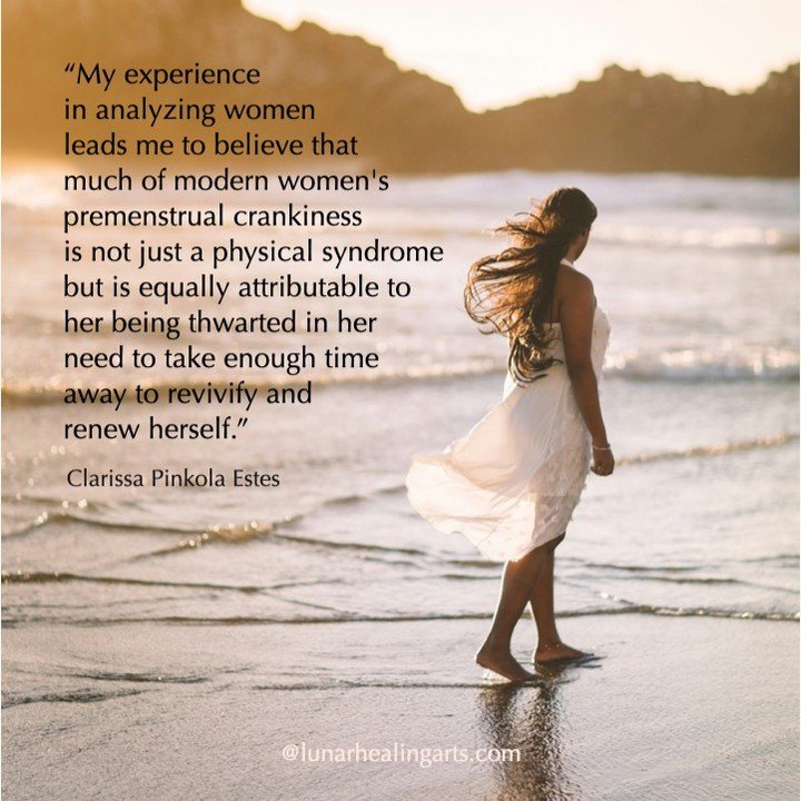 I have certainly found this to be the case when I haven't taken enough time for myself over the course of my cycle. I also see it so often in my work supporting women in healing and balancing their menstrual cycles, where there is so little time take