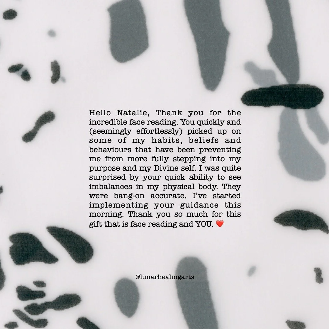 Giving a Face Reading always feels like such an honour, and it was lovely to receive this text and hear how the reading landed. The face holds so much wisdom and guidance for each of us. 🙏 (I was kindly given permission to share this text) #faceread