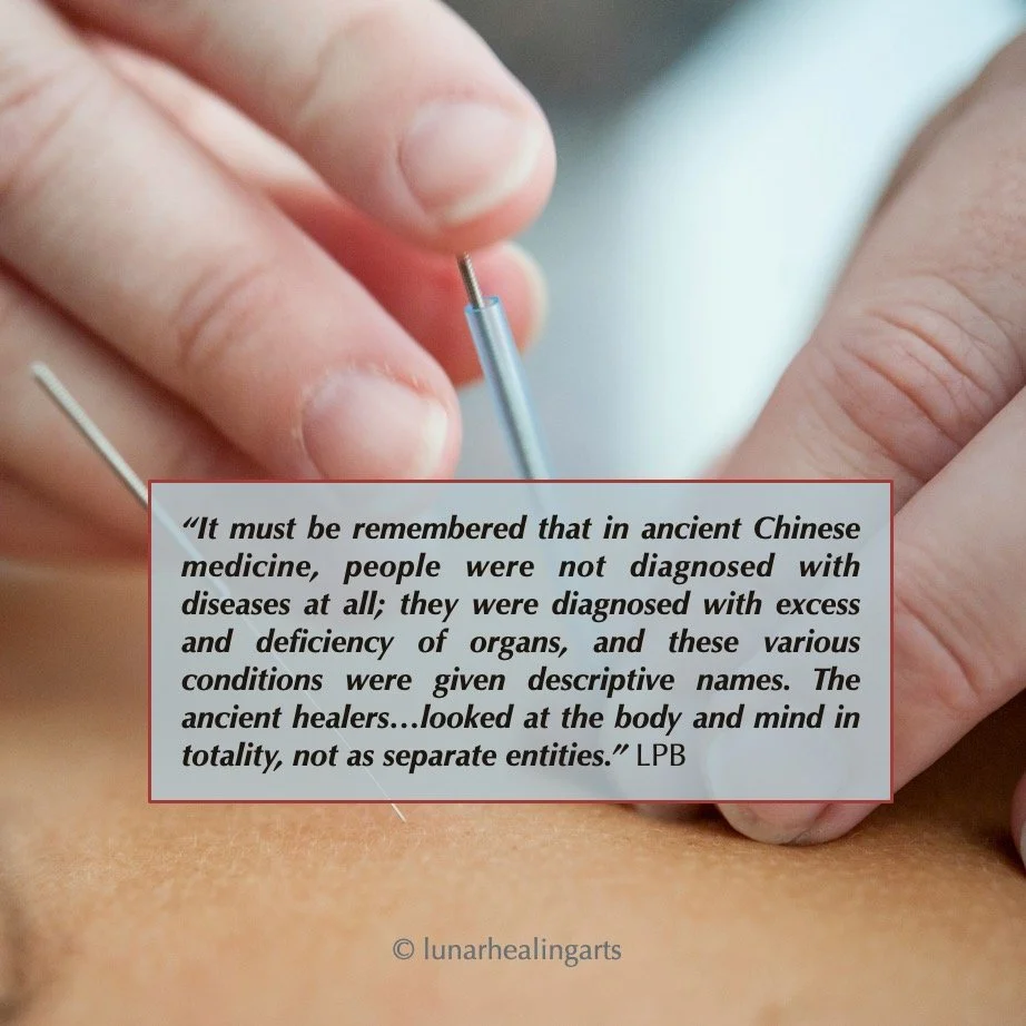 ..."The ancient Chinese medicine practitioners always included personality characteristics shown on the face as part of their diagnostic procedure. They believed that people with nervous temperaments or volatile emotions were very likely to have