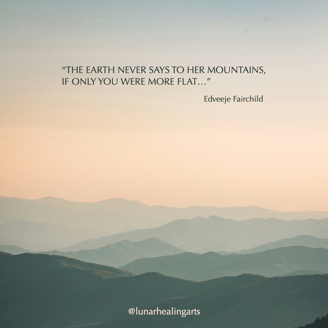 If only humans could be more like the Earth and embrace the unique, purposeful landscapes created by the mountains and rivers on our faces. 

The Mountain features are the bony features that tend to stand proud - like the nose, the chin, the cheekbon