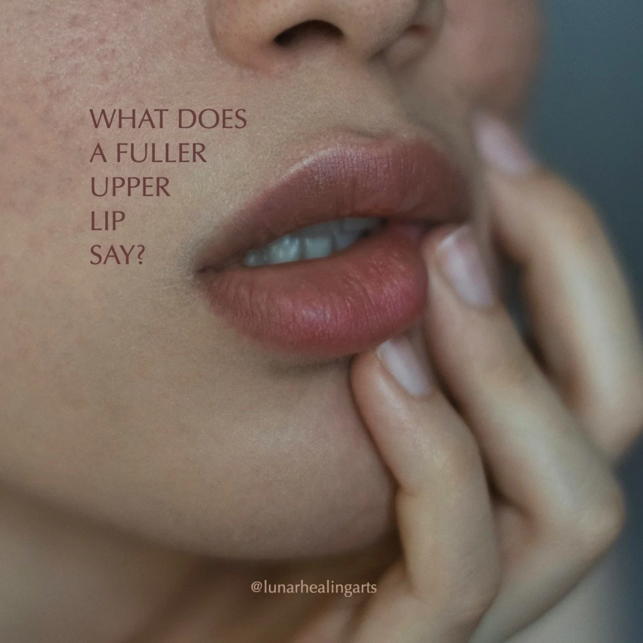 In Face Reading, the lips reveal a great deal about the intestines, both physically, emotionally, and vibrationally. 

Emotionally speaking, when the upper lip is naturally fuller, especially when it is fuller than the lower lip, this shows that the 
