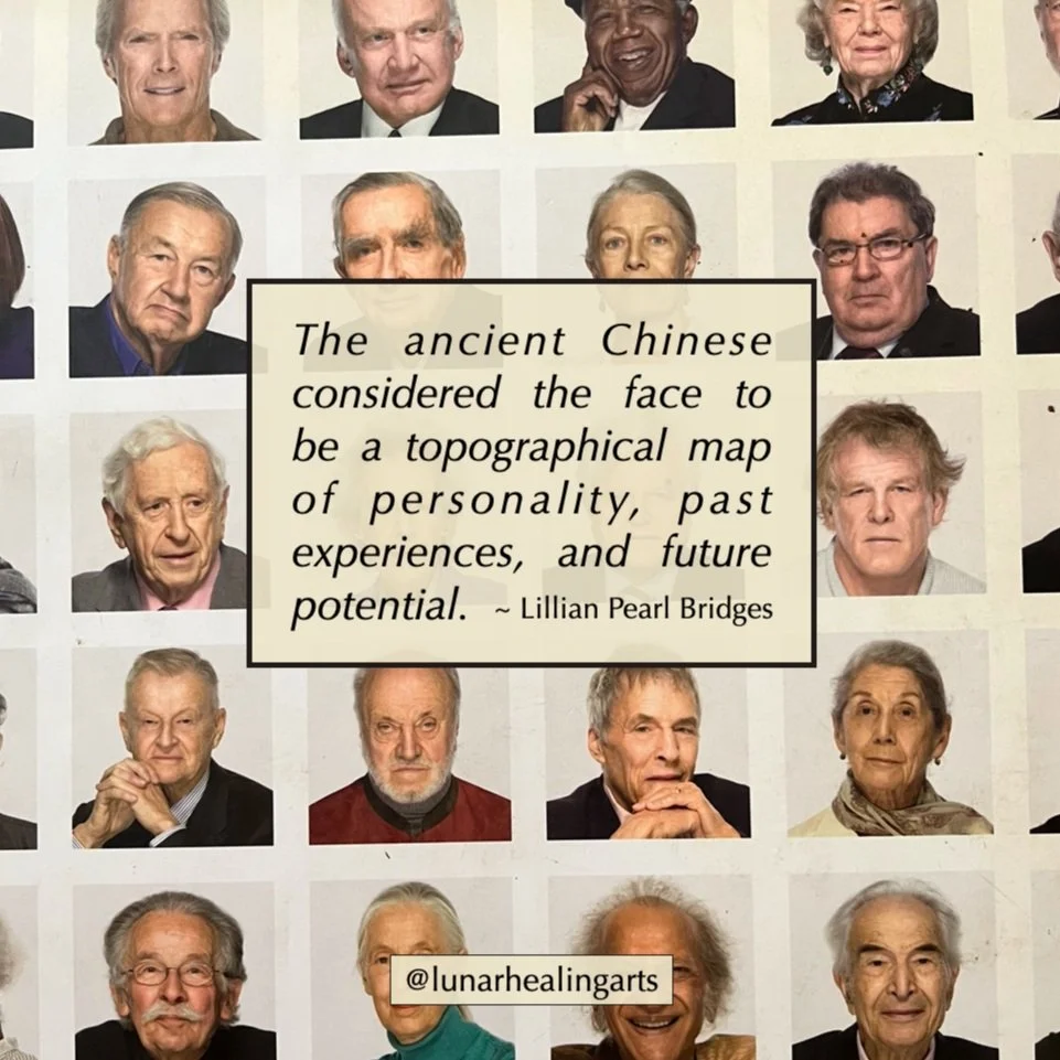 I recently came across this book of photographic portraits by Andrew Zuckerman, entitled "Wisdom".

It is fascinating to look at the faces or 'topographical maps' of those featured, especially through a face reader's lens. To see how the li