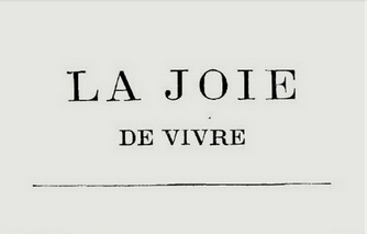  (Inspiration Quote)  joie de vi·vre  &nbsp;(zhwä′ də vē′vrə)   n.   Hearty or carefree enjoyment of life.  [French : joie,  joy  + de,  of  + vivre,  to live, living .]  American Heritage® Dictionary of the English Language, Fifth Edition. Copyright