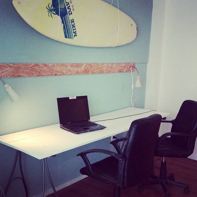New office room! #lisbonwaves #workremotely #freelancer #costadacaparica