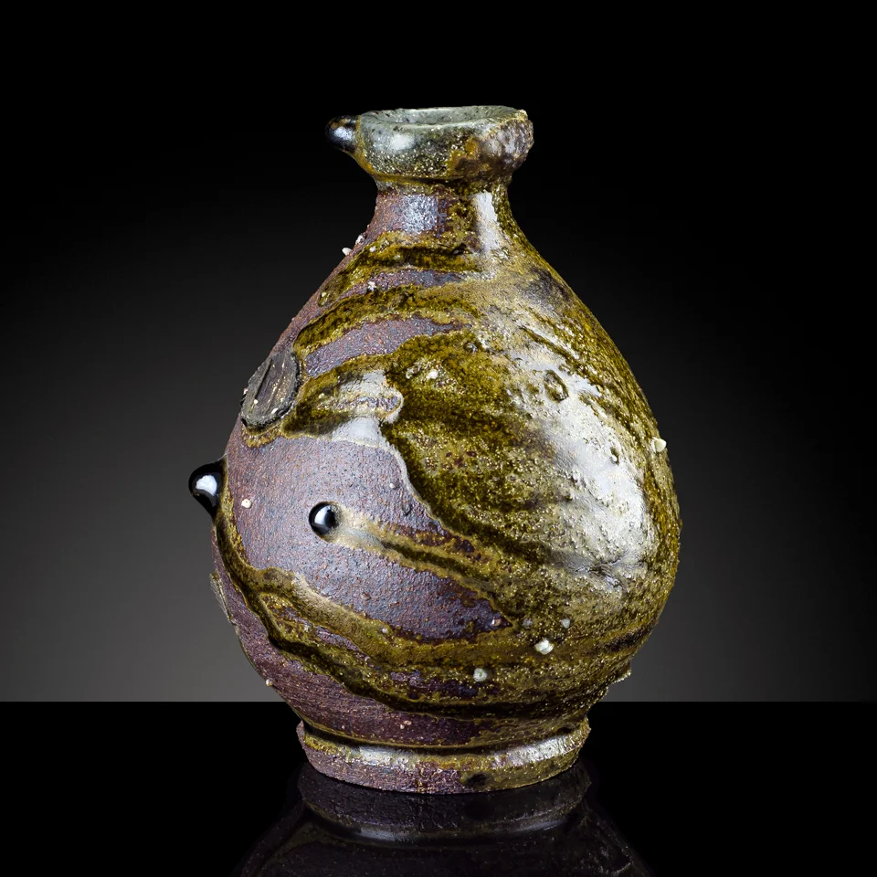 SAKE BOTTLE | woodfired stoneware, $300