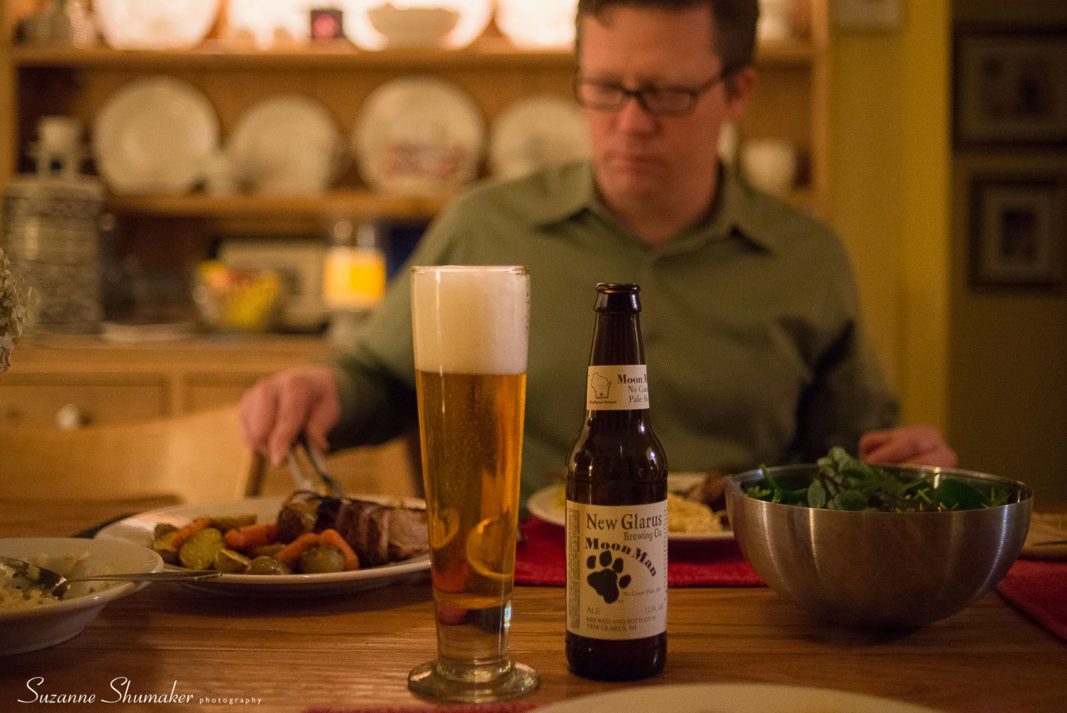 A late dinner.