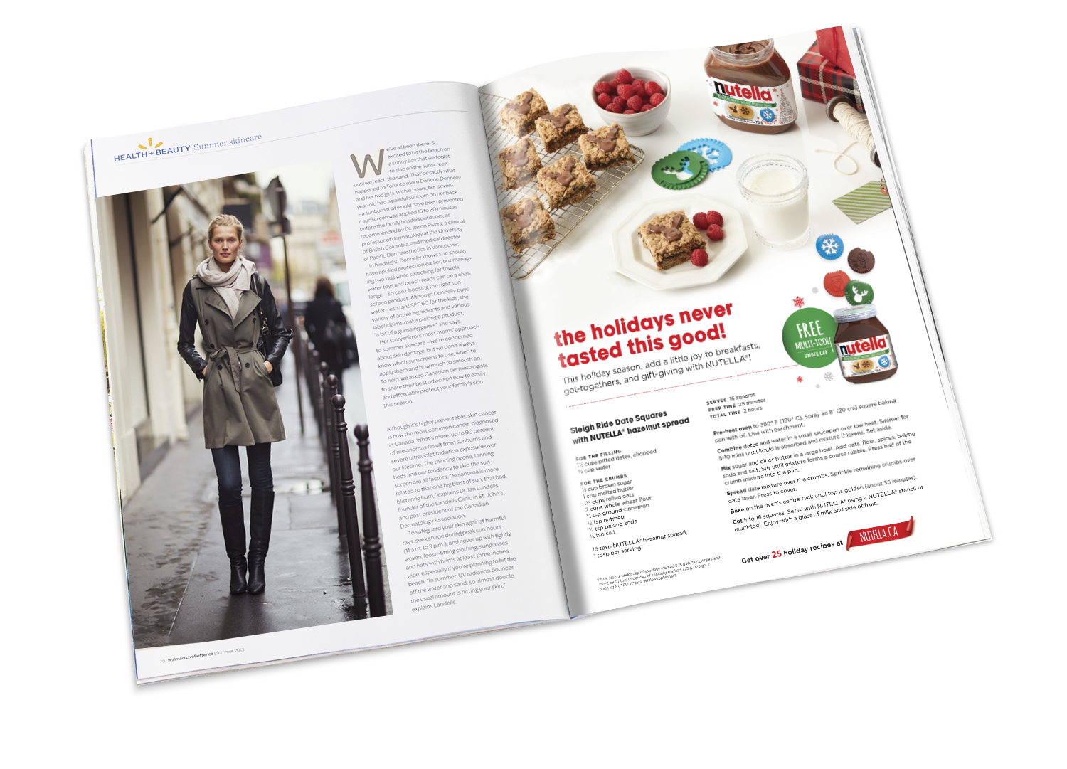Nutella Christmas Recipe Print Ads