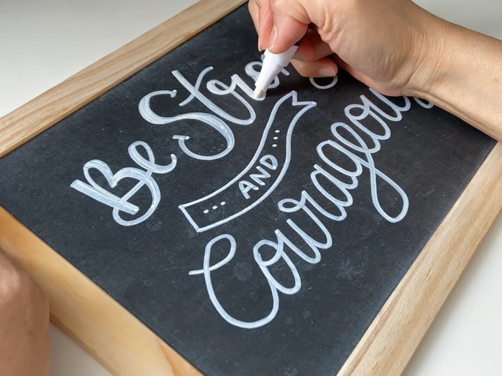 Spending my day off doing what I love. Be strong my friends during this tough time. #chalkart #chalkmarker #chalkmarkerlettering #chalkmarkerart #chalkmarkers #practicecalligraphy #handletteringnewbie #handletteringvideo