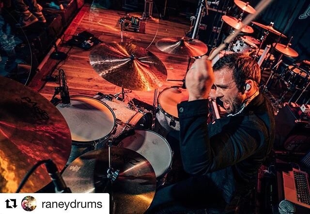 ⚡️⚡️⚡️🤘🏼 #Repost @raneydrums with @get_repost
・・・
Clearly just trying to hit as hard as @bryantewell.

We&rsquo;re officially halfway through this tour, and I feel like every show is better than the last. More Southeast, then we hit the Northeast s