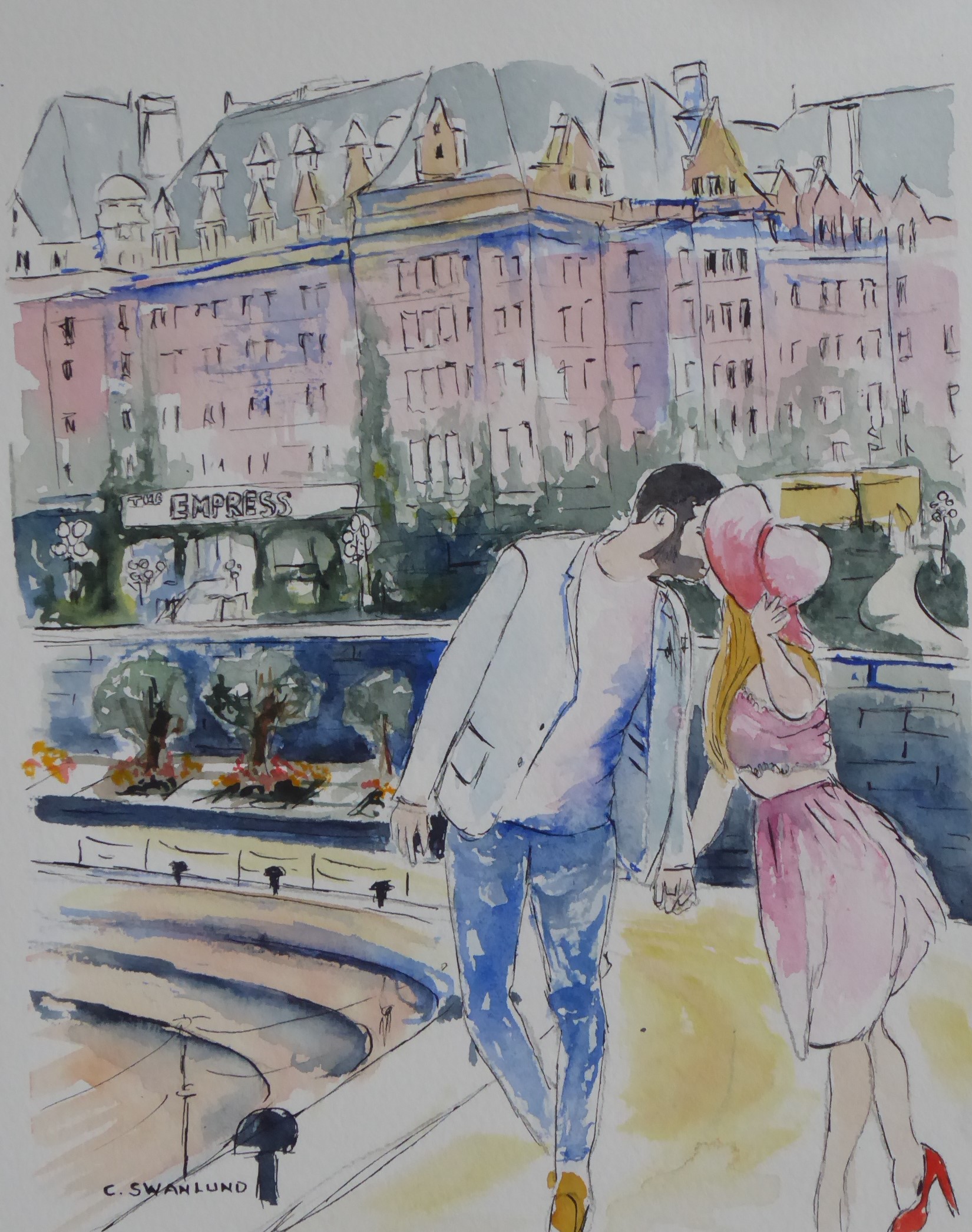 sold-Springtime at the Empress - 8" x 10"