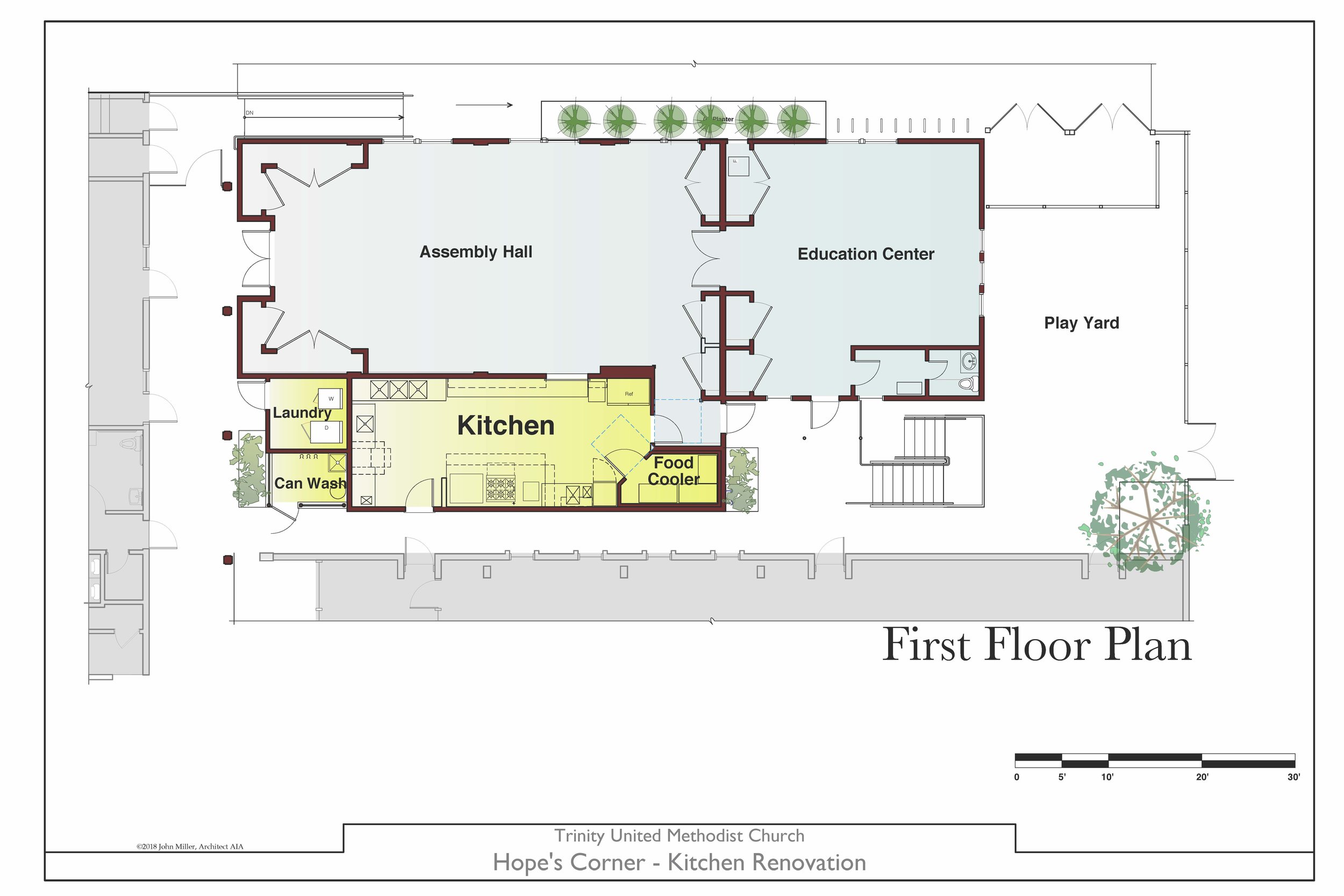 New kitchen floor plan