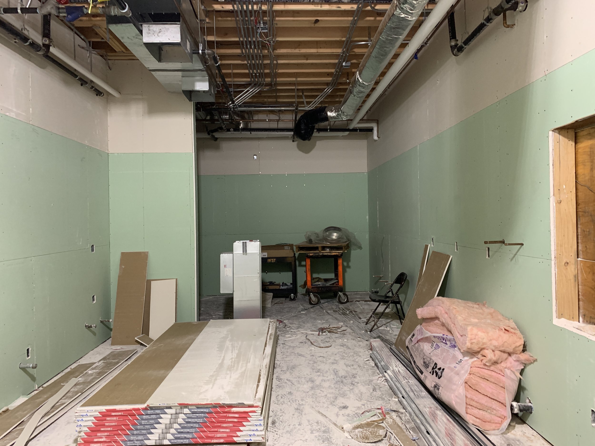 2-27-2019 Kitchen drywall is up