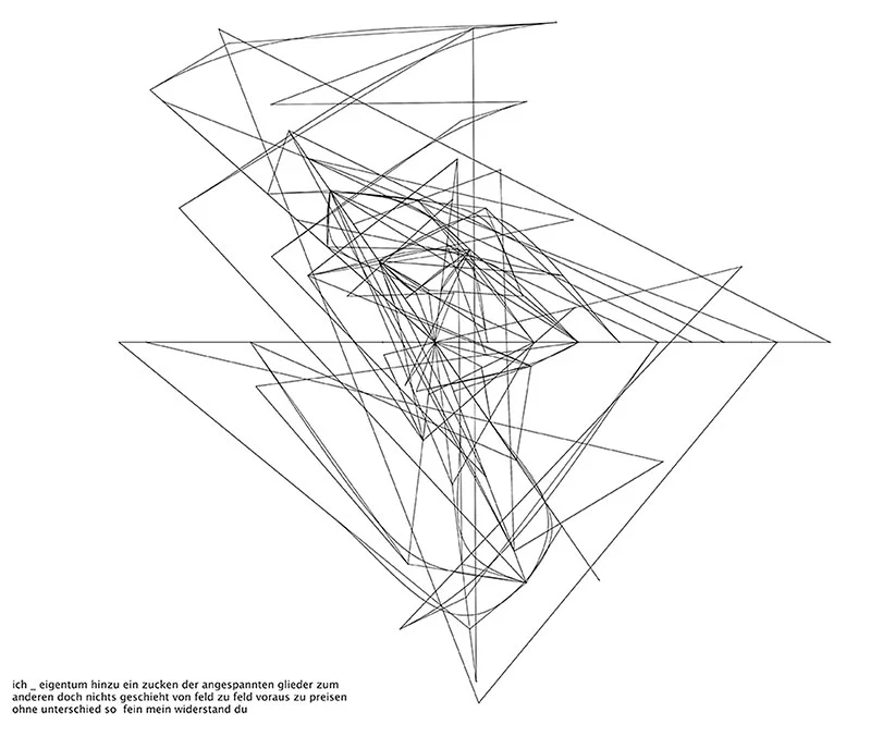 text transformed into shape