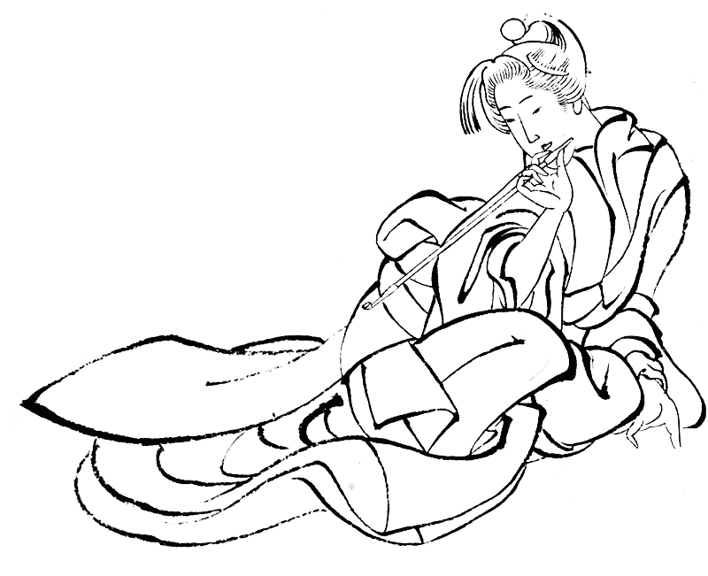 Hokusai Brush Drawing II