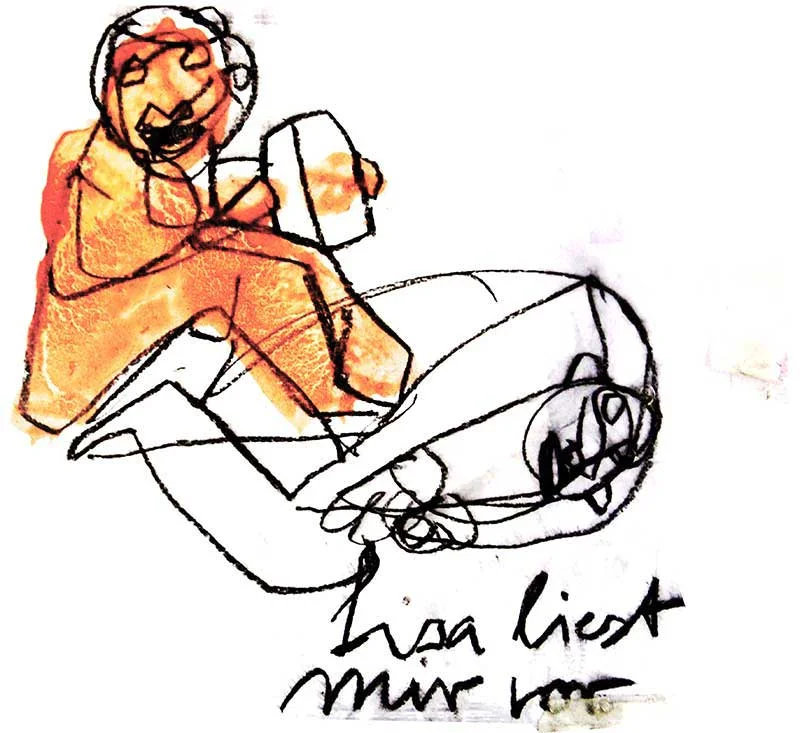 Lisa liest mir vor Lisa is reading to me