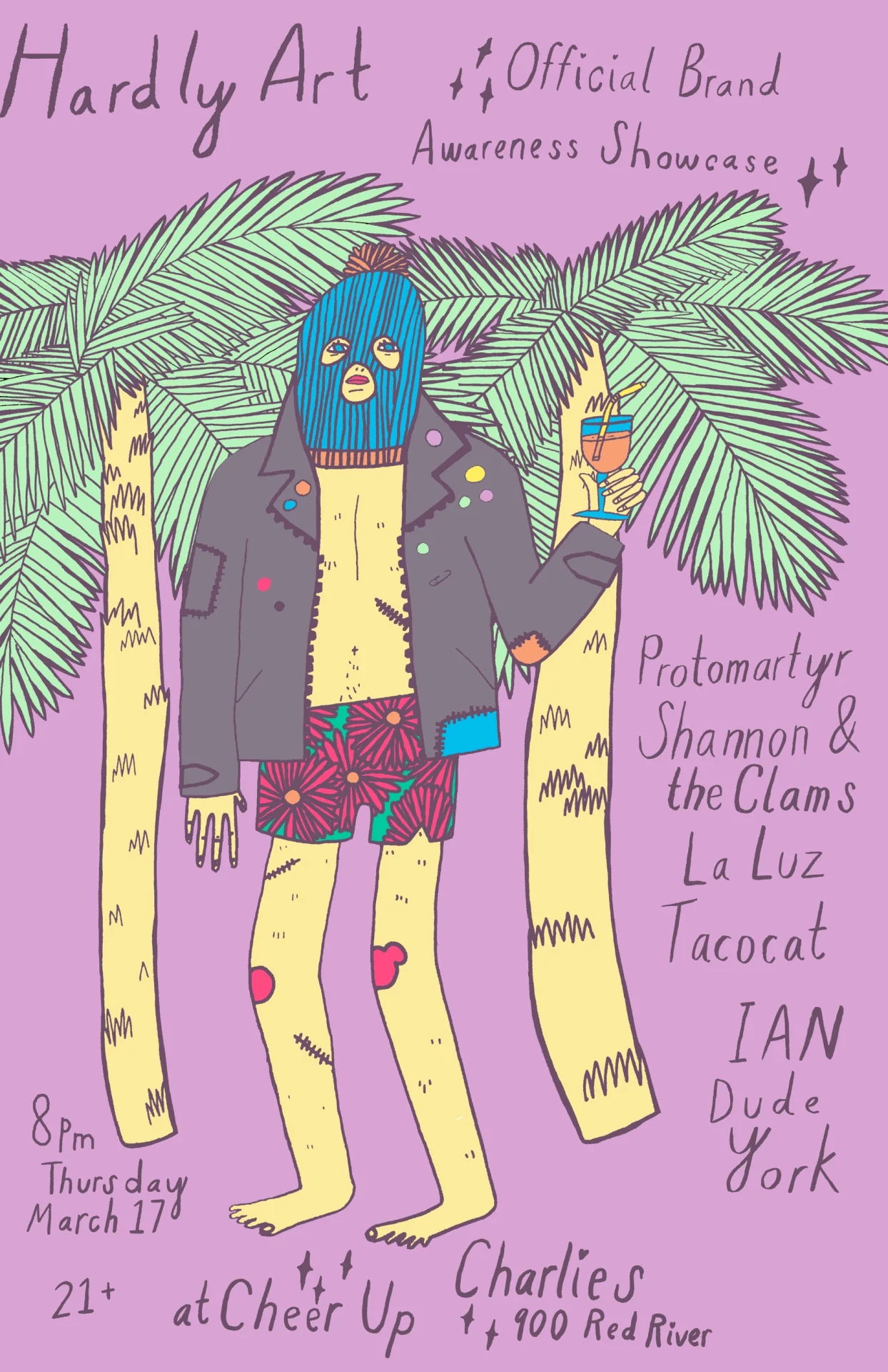 Hardly Art 2016 SXSW Poster