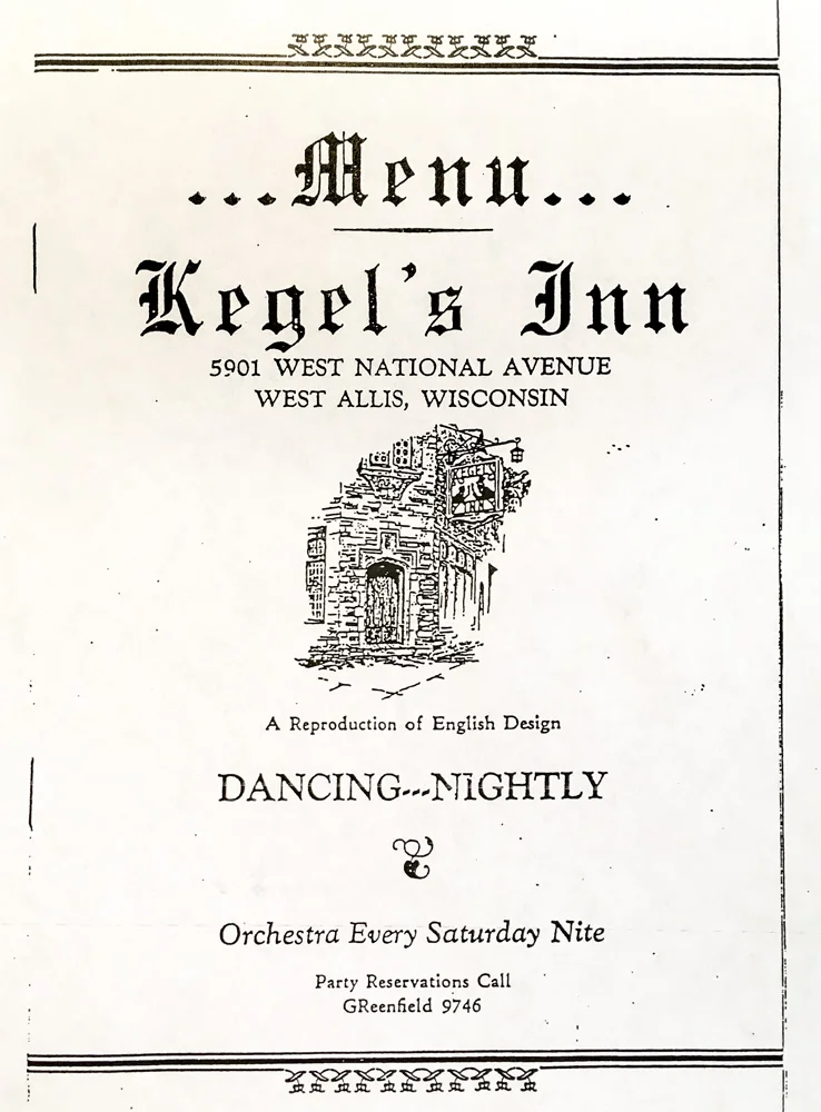 Kegel's Inn Menu