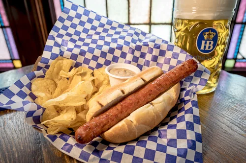 Smoked Brat on Bun