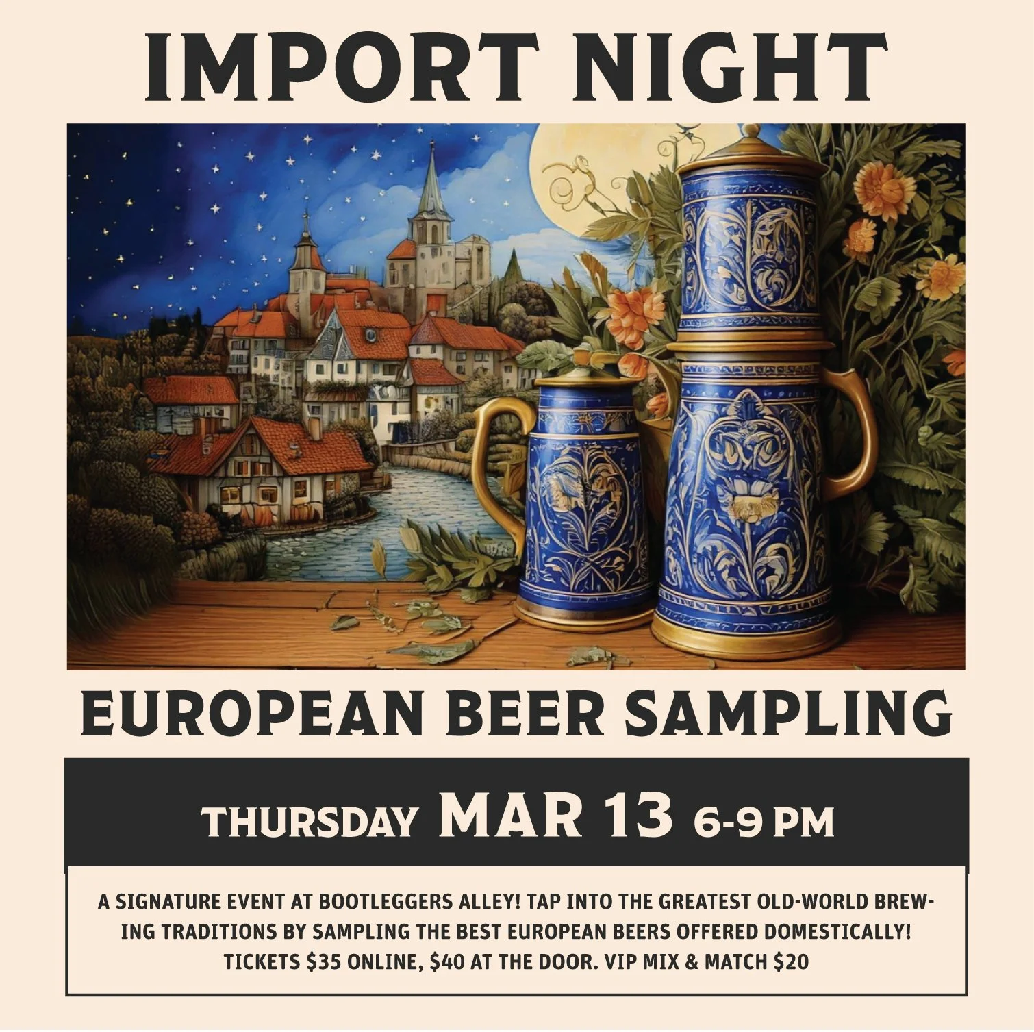 European Import Night - Beer Sampling Event