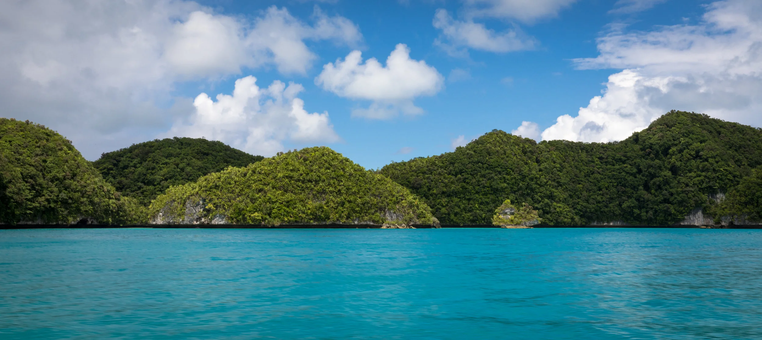 The iconic Rock Islands of Palau.