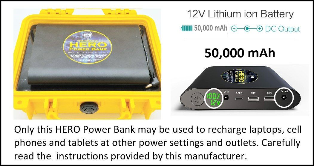 HERO Power Bank 12V 50000mAh  