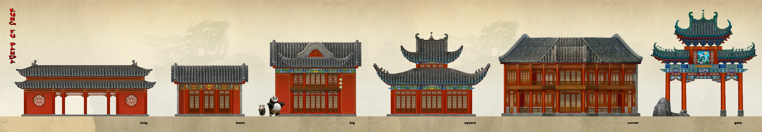  Kung Fu Panda, DWA Valley of Peace - Building design 