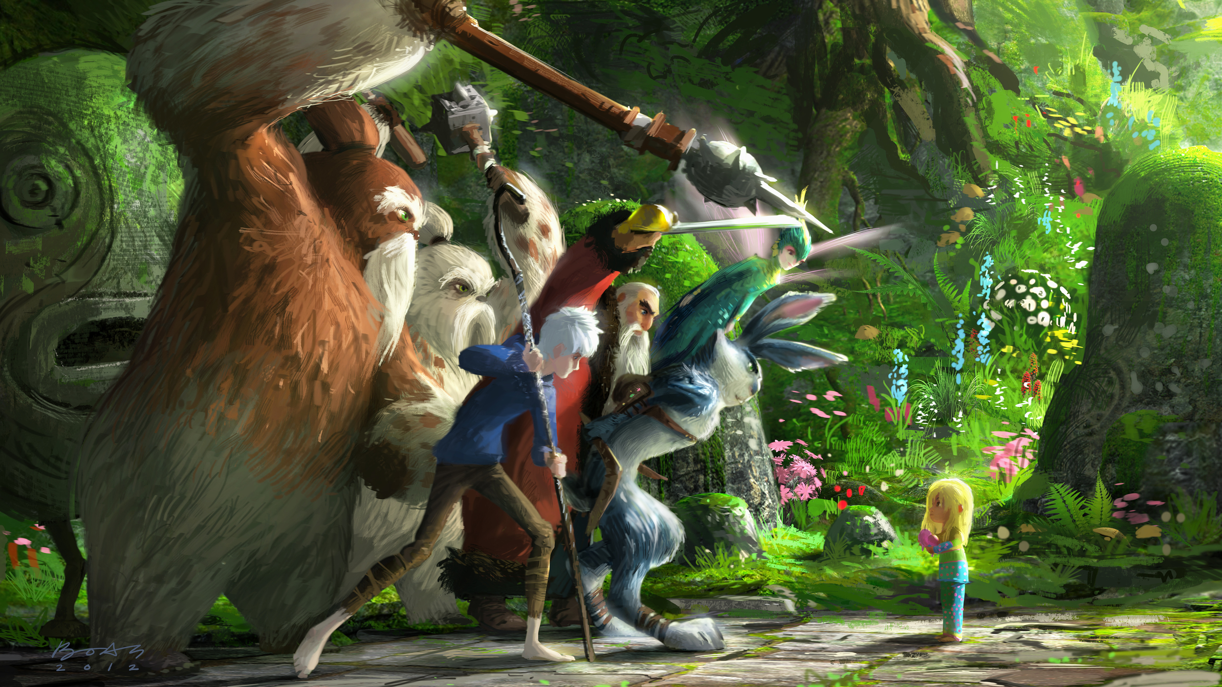  Rise of The Guardians, DWA Color key - Bunnymund location 