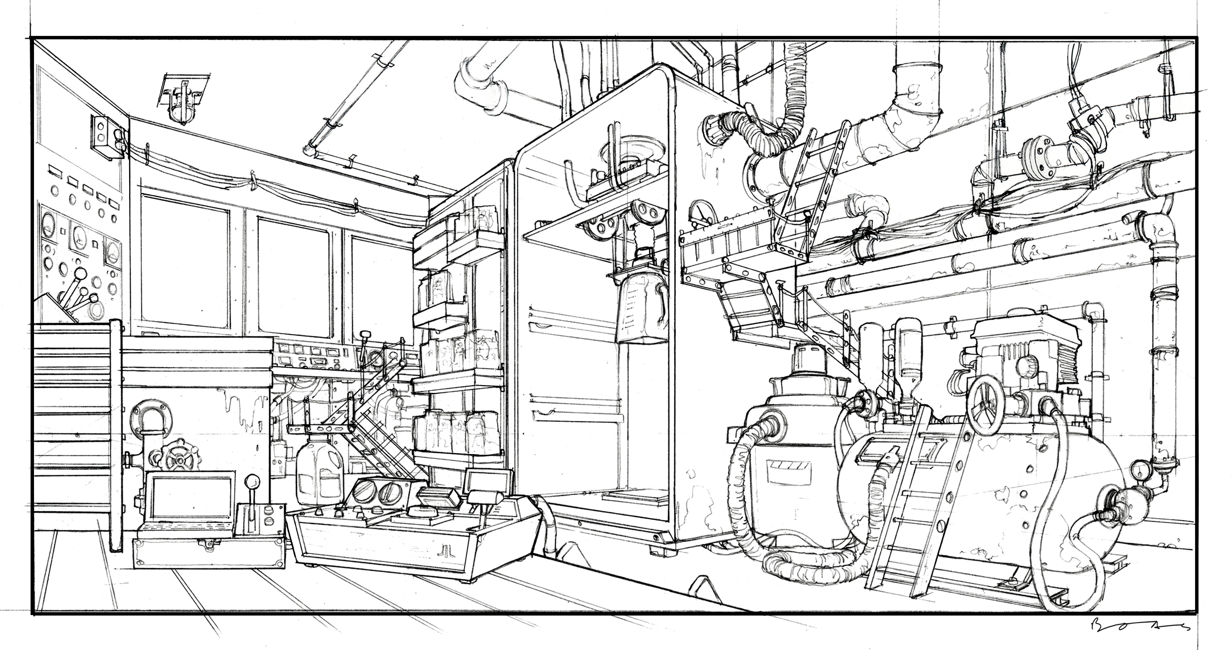  Flushed Away, DWA Control room design 