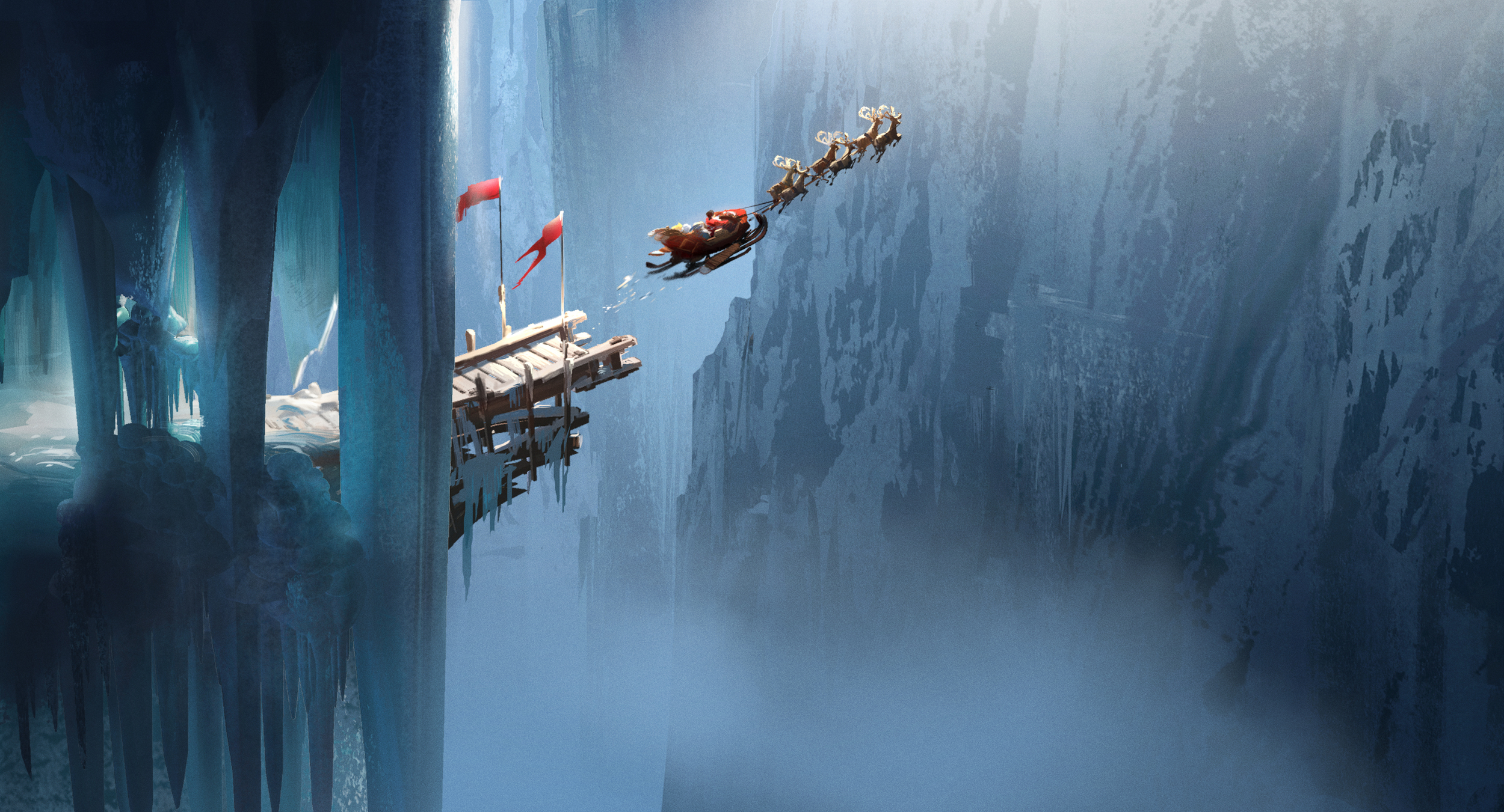  Rise of The Guardians, DWA Concept painting - North pole location 