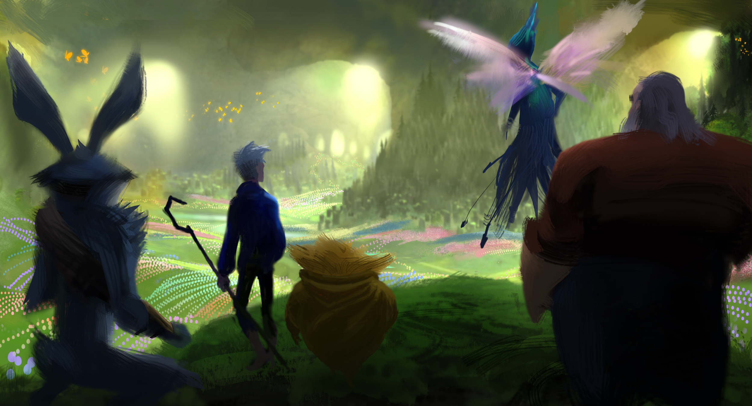  Rise of The Guardians, DWA Concept painting - Bunnymund location 
