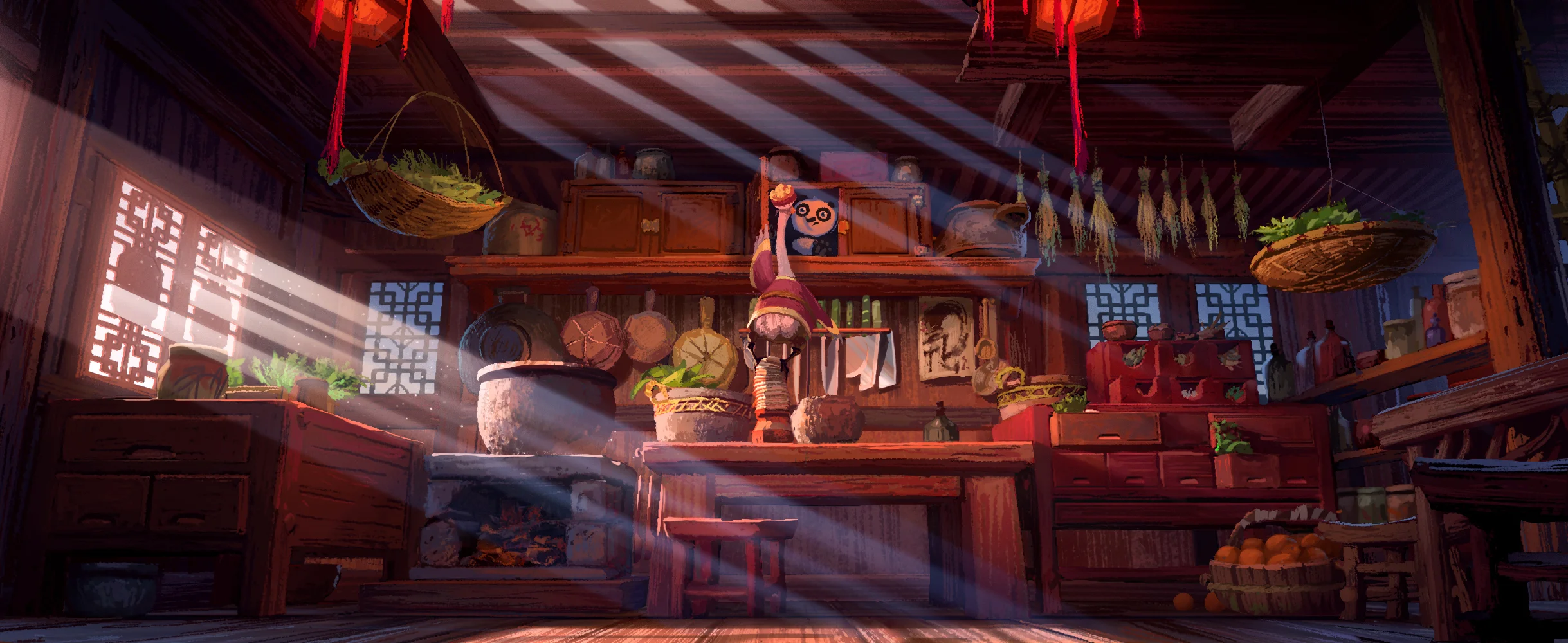 Kung Fu Panda 3, DWA Color key - Panda village